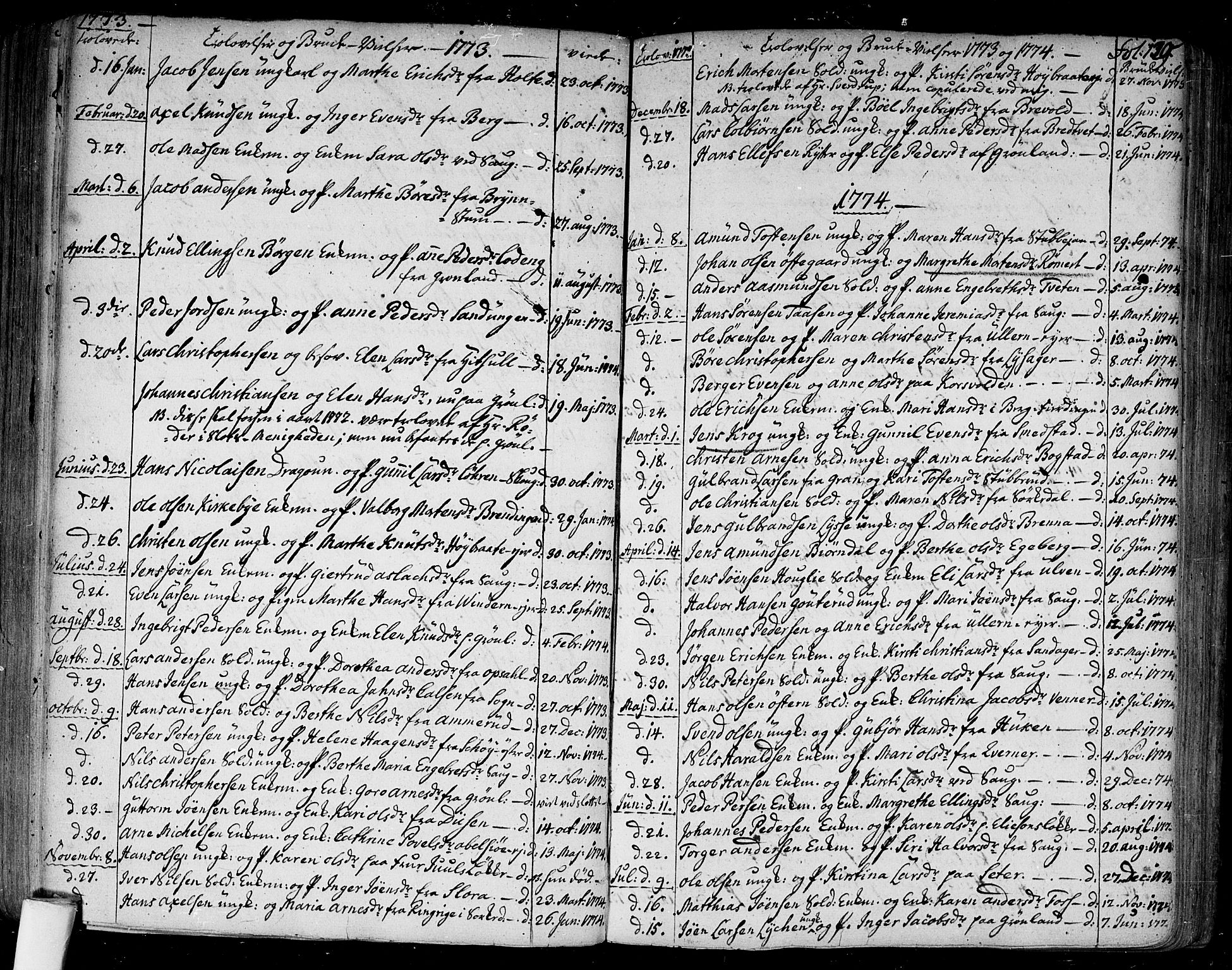 Aker prestekontor kirkebøker, AV/SAO-A-10861/F/L0009: Ministerialbok nr. 9, 1765-1785, s. 129