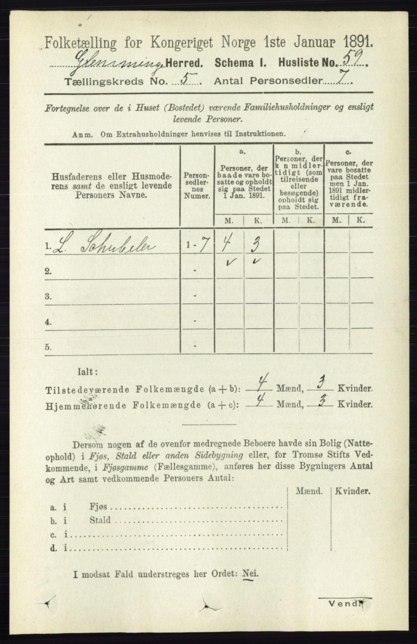 RA, Folketelling 1891 for 0132 Glemmen herred, 1891, s. 5956
