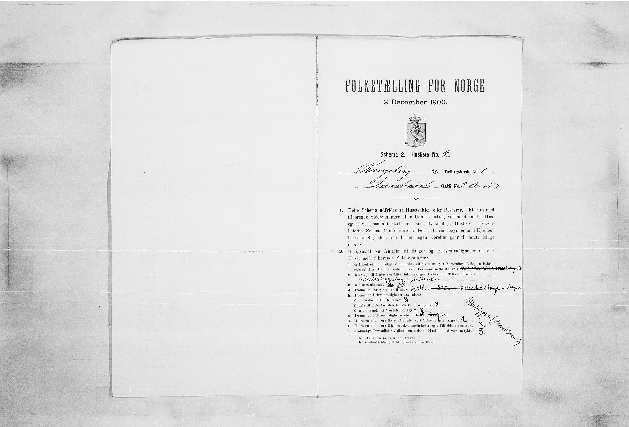 RA, Folketelling 1900 for 0604 Kongsberg kjøpstad, 1900, s. 72
