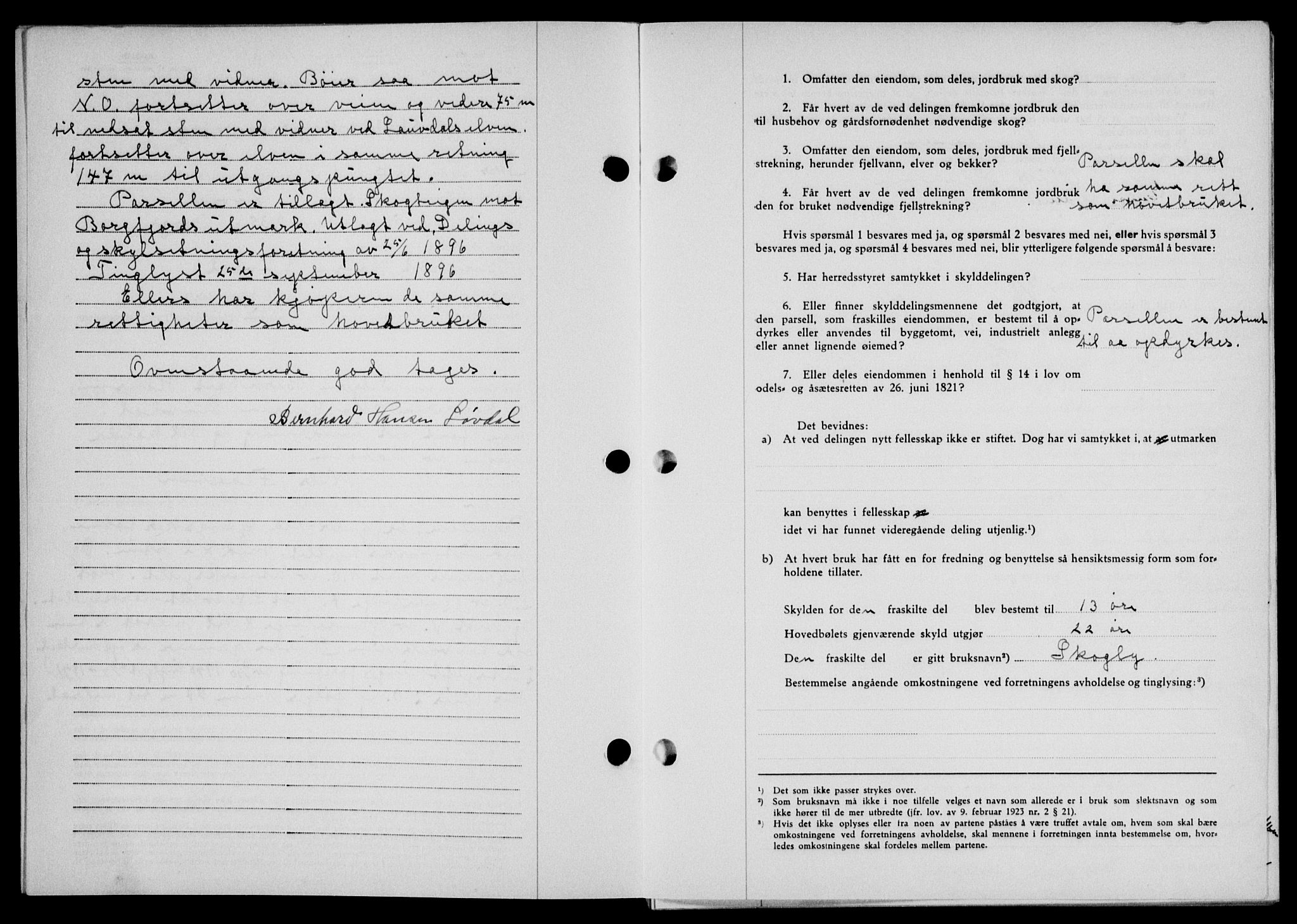 Lofoten sorenskriveri, SAT/A-0017/1/2/2C/L0008a: Pantebok nr. 8a, 1940-1941, Dagboknr: 1010/1941