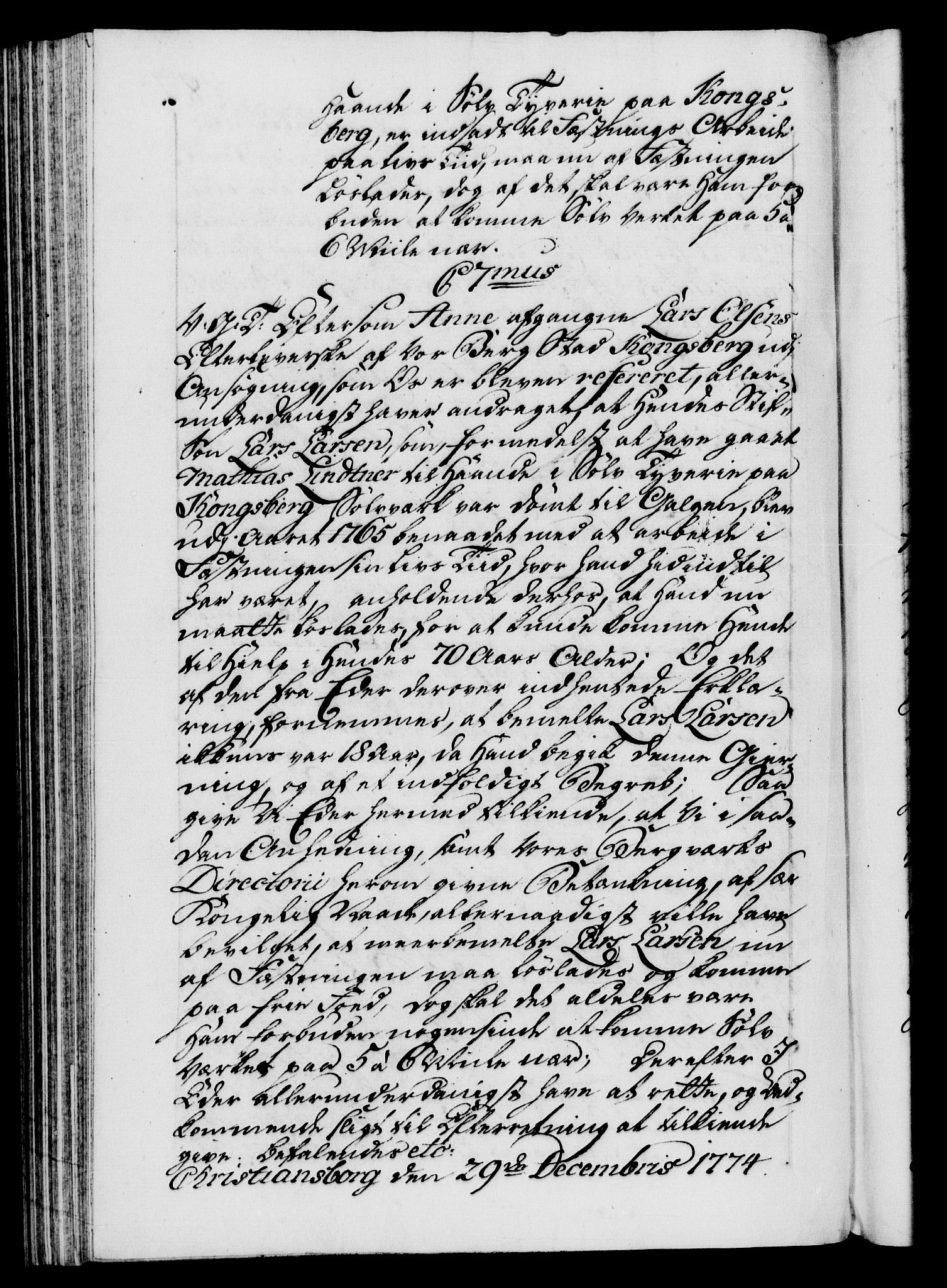 Danske Kanselli 1572-1799, AV/RA-EA-3023/F/Fc/Fca/Fcab/L0041: Norske tegnelser, 1773-1776, s. 487b