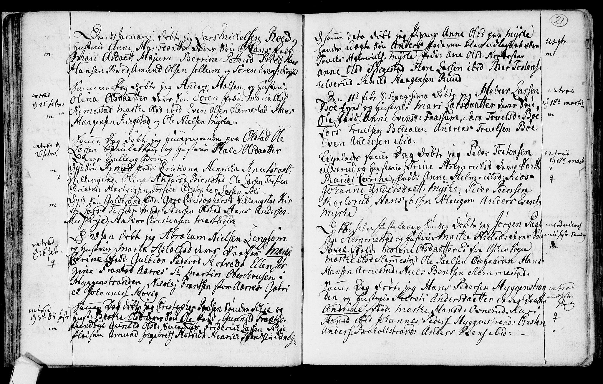 Røyken kirkebøker, SAKO/A-241/F/Fa/L0003: Ministerialbok nr. 3, 1782-1813, s. 21