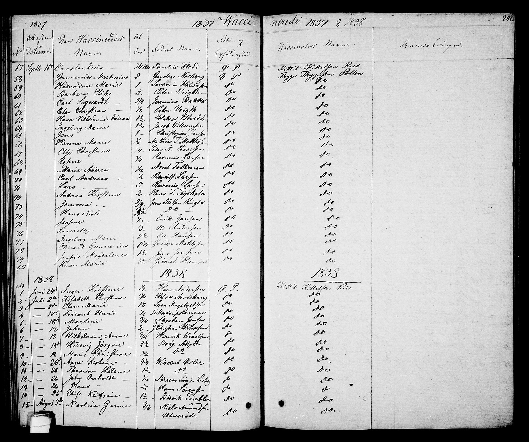 Porsgrunn kirkebøker , AV/SAKO-A-104/F/Fa/L0005: Ministerialbok nr. 5, 1828-1840, s. 241