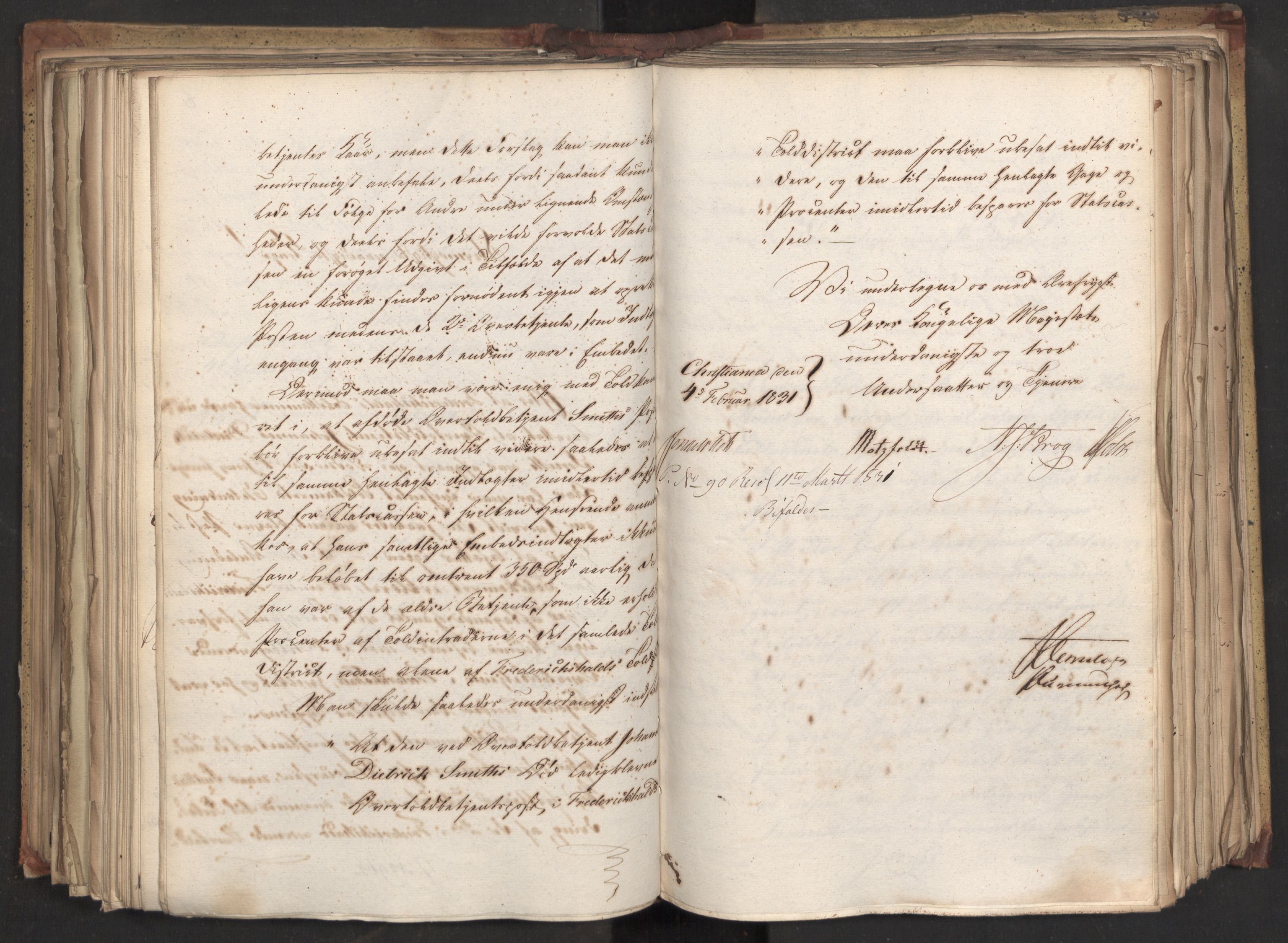 Statsrådsavdelingen i Stockholm, AV/RA-S-1003/D/Da/L0069: Regjeringsinnstillinger nr. 877-1046, 1831, s. 322