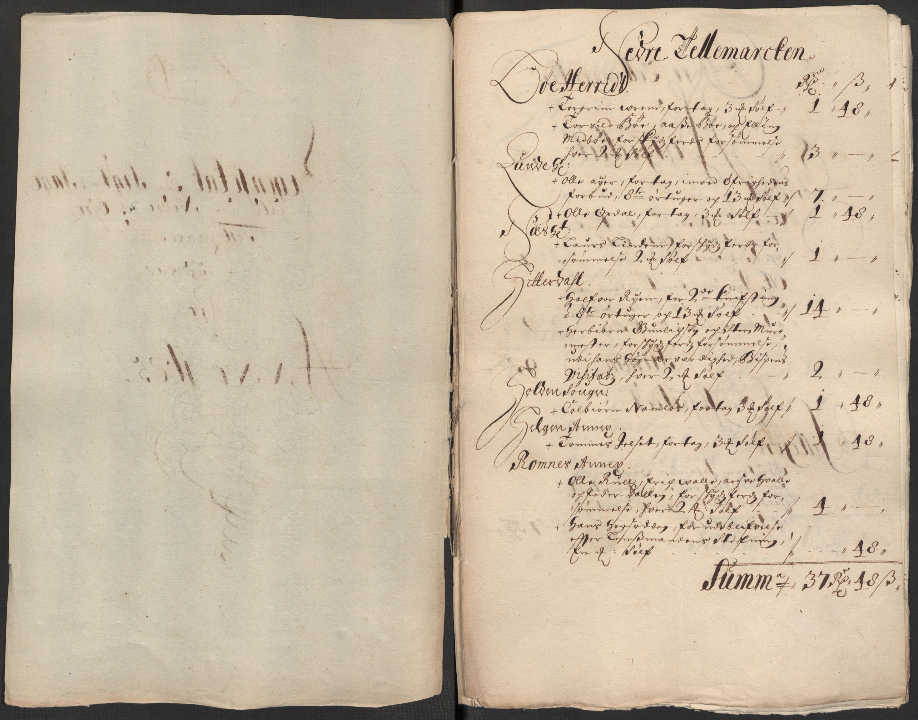 Rentekammeret inntil 1814, Reviderte regnskaper, Fogderegnskap, RA/EA-4092/R35/L2082: Fogderegnskap Øvre og Nedre Telemark, 1685, s. 49