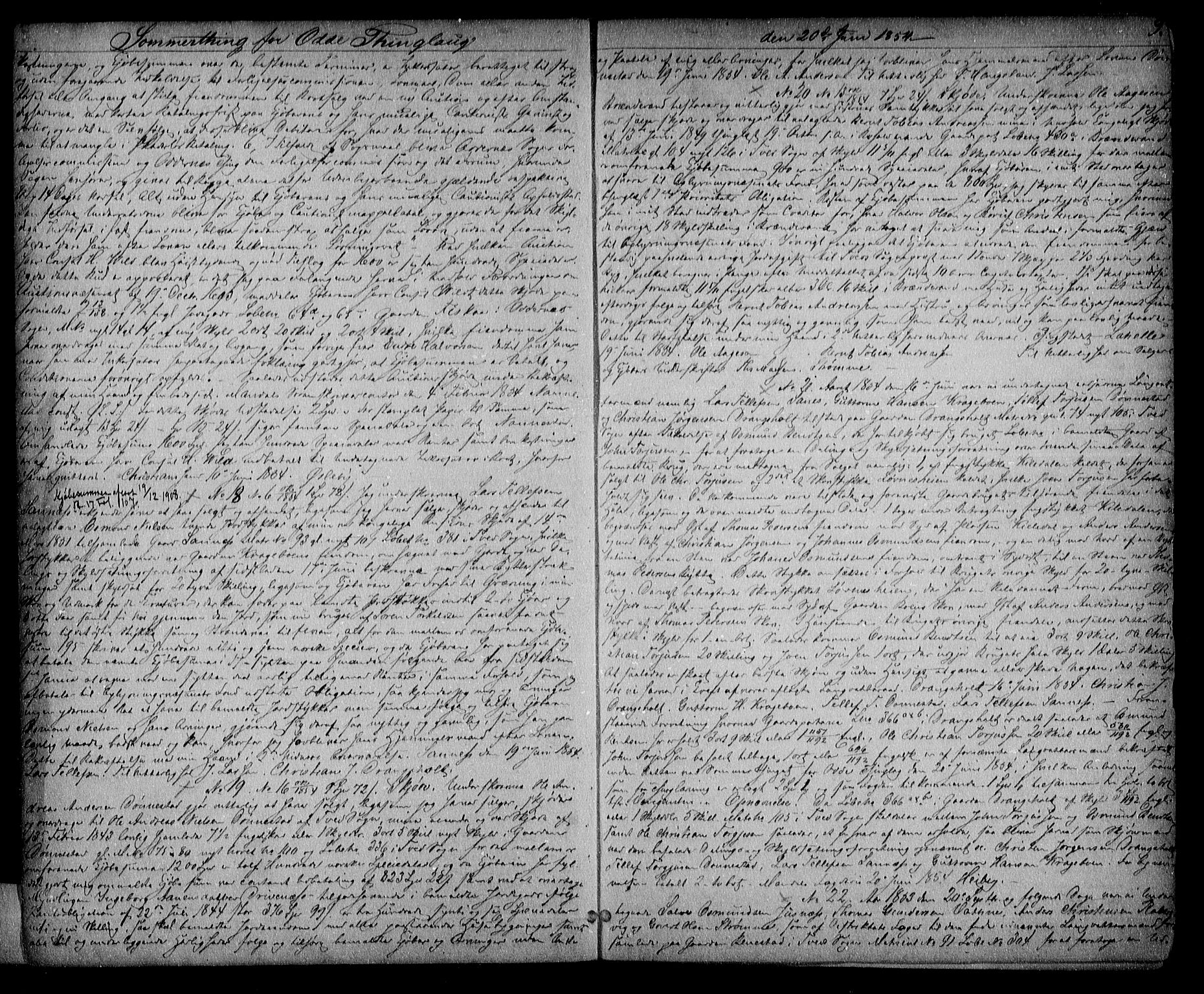 Torridal sorenskriveri, SAK/1221-0012/G/Gb/Gba/L0004: Pantebok nr. 3, 1854-1860, s. 9