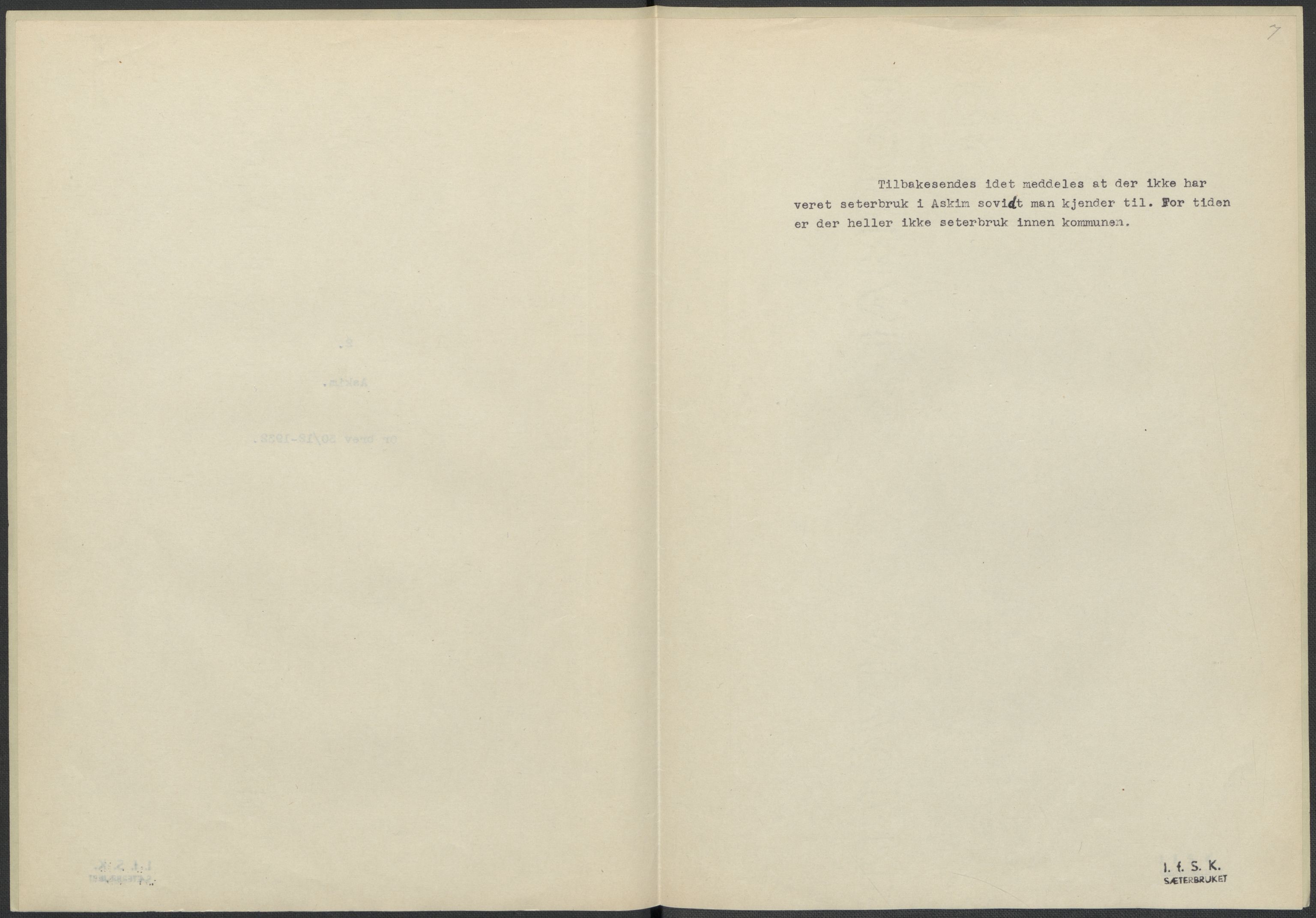 Instituttet for sammenlignende kulturforskning, RA/PA-0424/F/Fc/L0002/0001: Eske B2: / Østfold (perm I), 1932-1935, s. 7