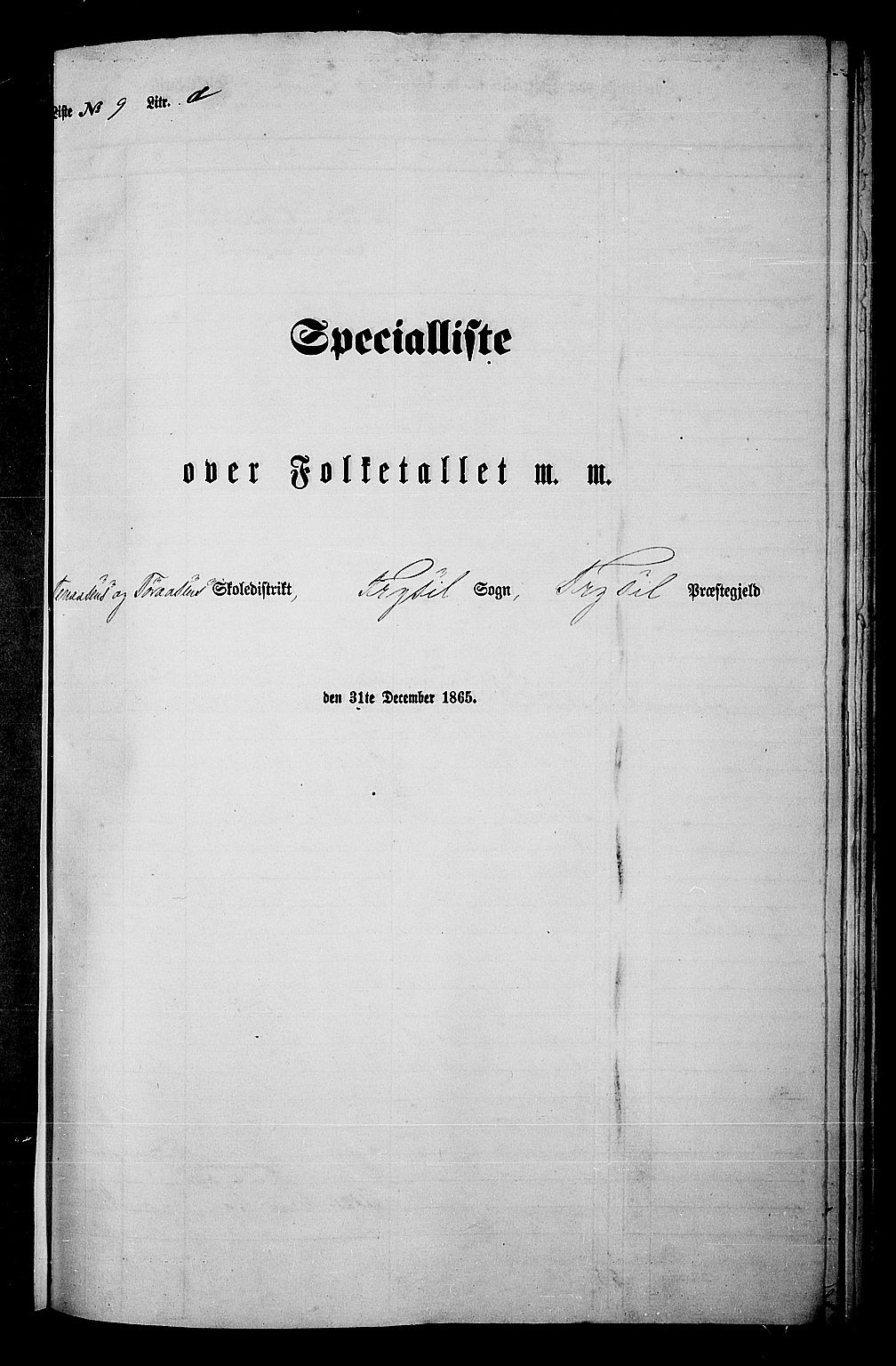 RA, Folketelling 1865 for 0428P Trysil prestegjeld, 1865, s. 146