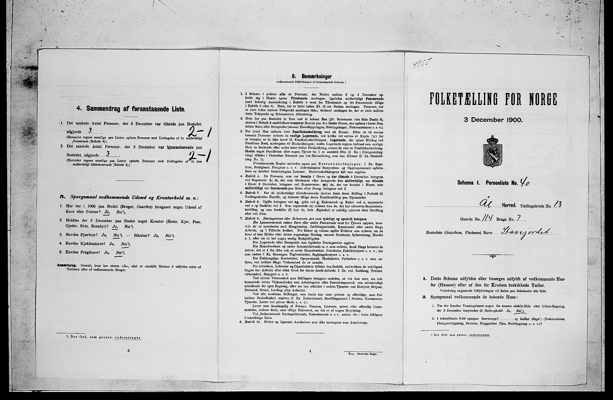 RA, Folketelling 1900 for 0619 Ål herred, 1900, s. 1078