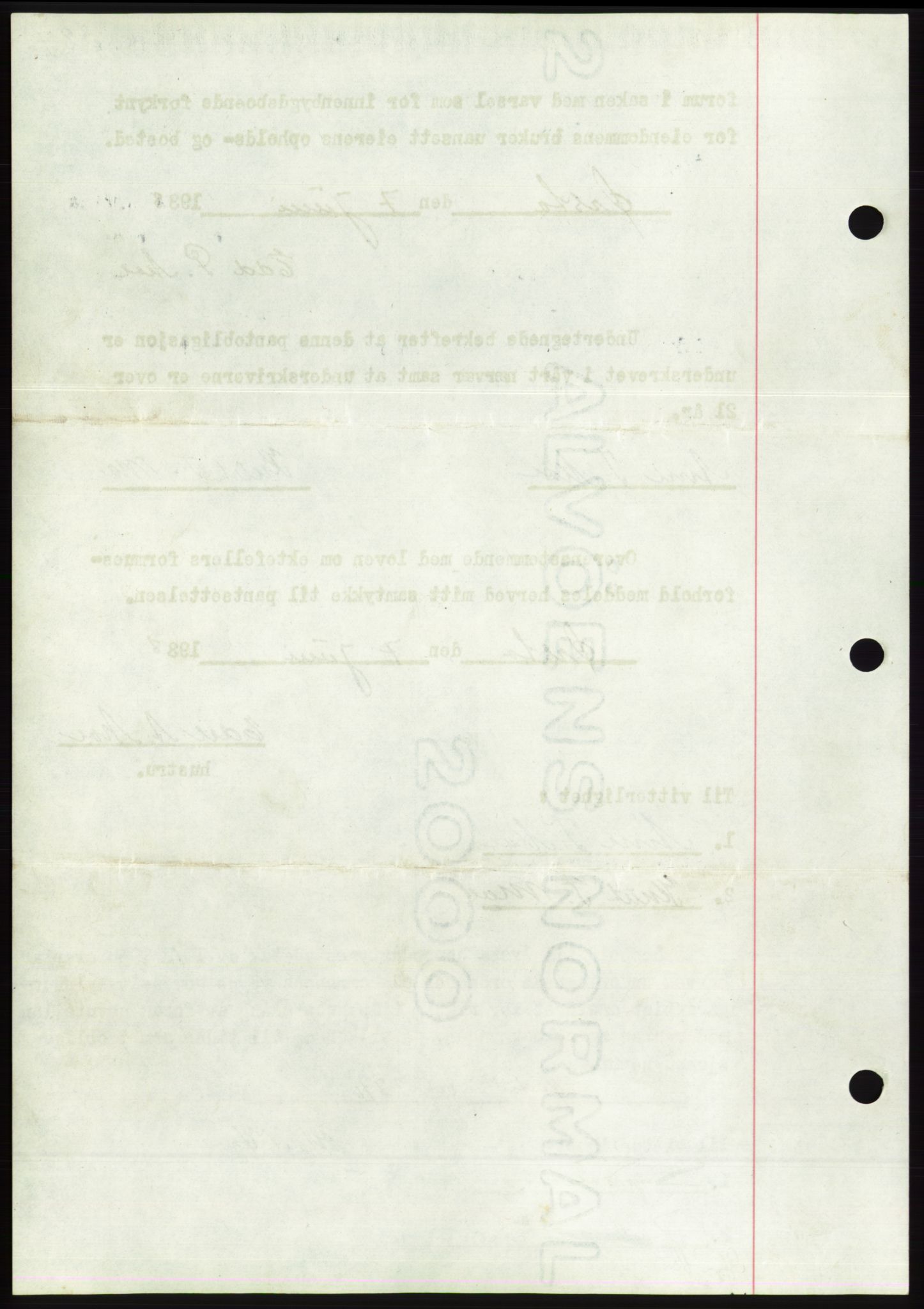 Søre Sunnmøre sorenskriveri, AV/SAT-A-4122/1/2/2C/L0065: Pantebok nr. 59, 1938-1938, Dagboknr: 780/1938