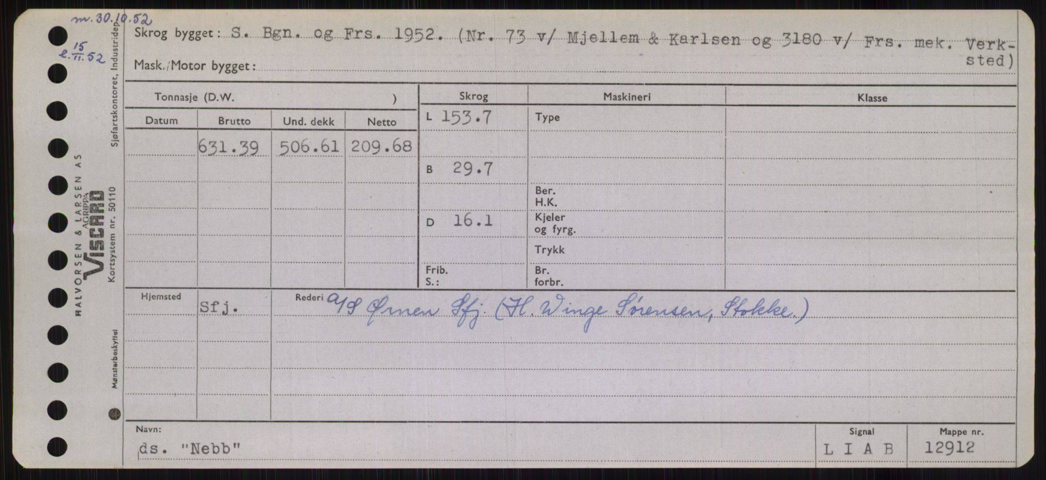 Sjøfartsdirektoratet med forløpere, Skipsmålingen, RA/S-1627/H/Hb/L0003: Fartøy, I-N, s. 401