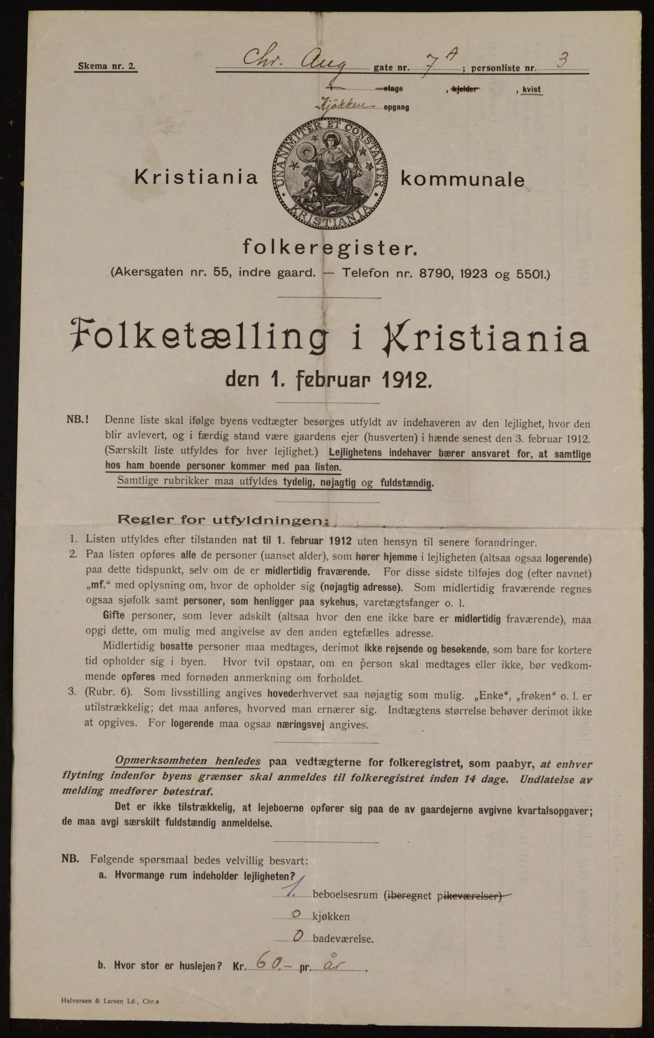 OBA, Kommunal folketelling 1.2.1912 for Kristiania, 1912, s. 54232