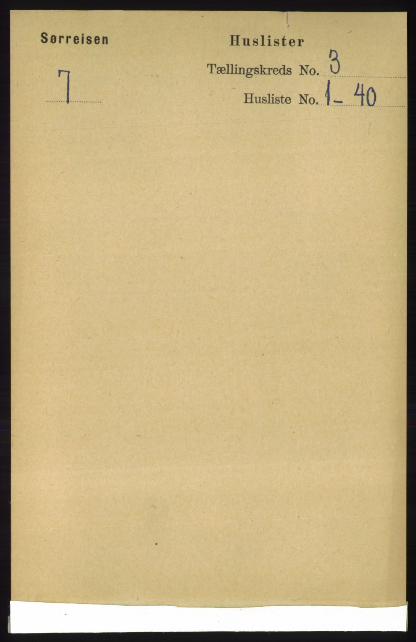 RA, Folketelling 1891 for 1925 Sørreisa herred, 1891, s. 643