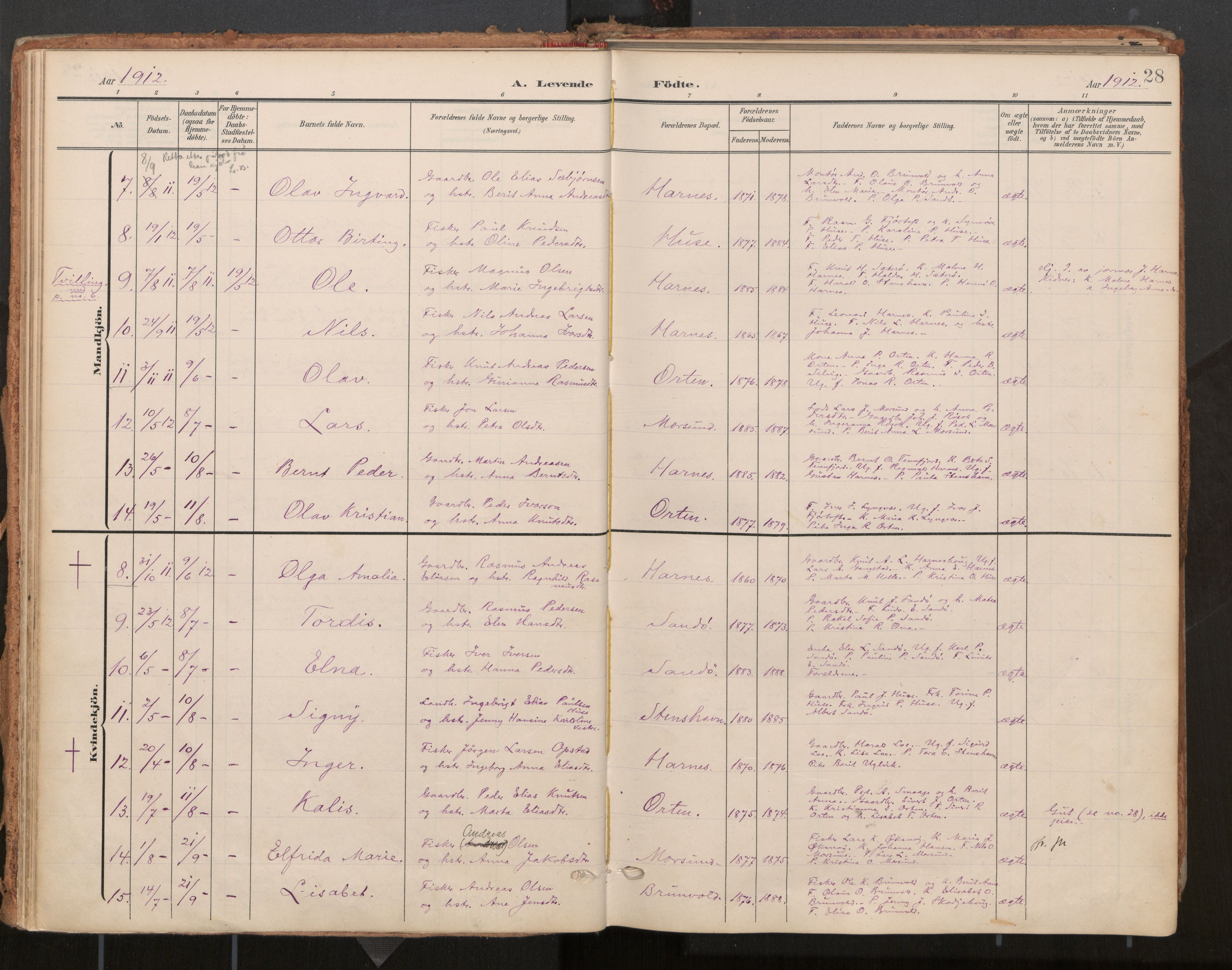 Ministerialprotokoller, klokkerbøker og fødselsregistre - Møre og Romsdal, AV/SAT-A-1454/561/L0730: Ministerialbok nr. 561A04, 1901-1929, s. 28