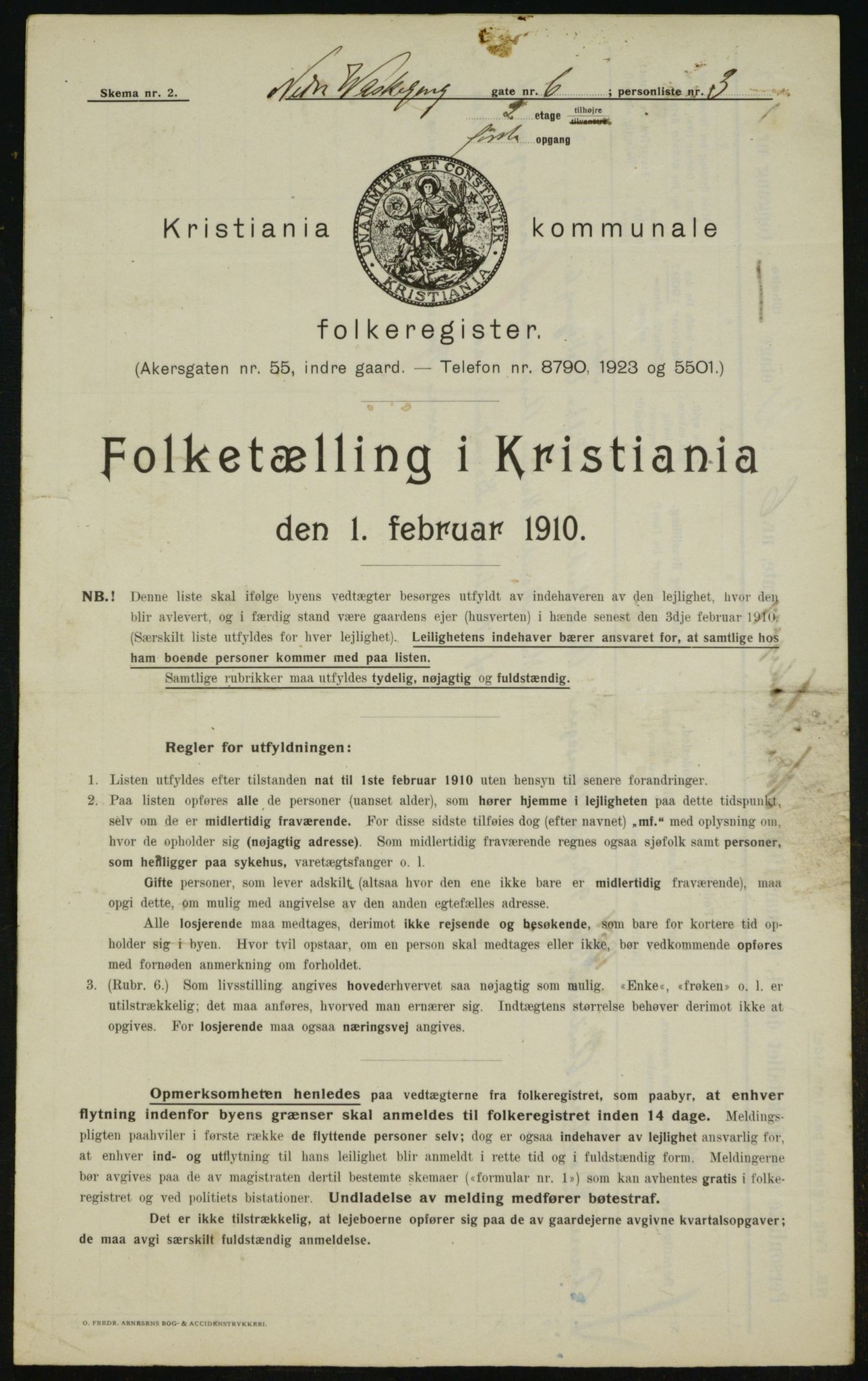 OBA, Kommunal folketelling 1.2.1910 for Kristiania, 1910, s. 67219