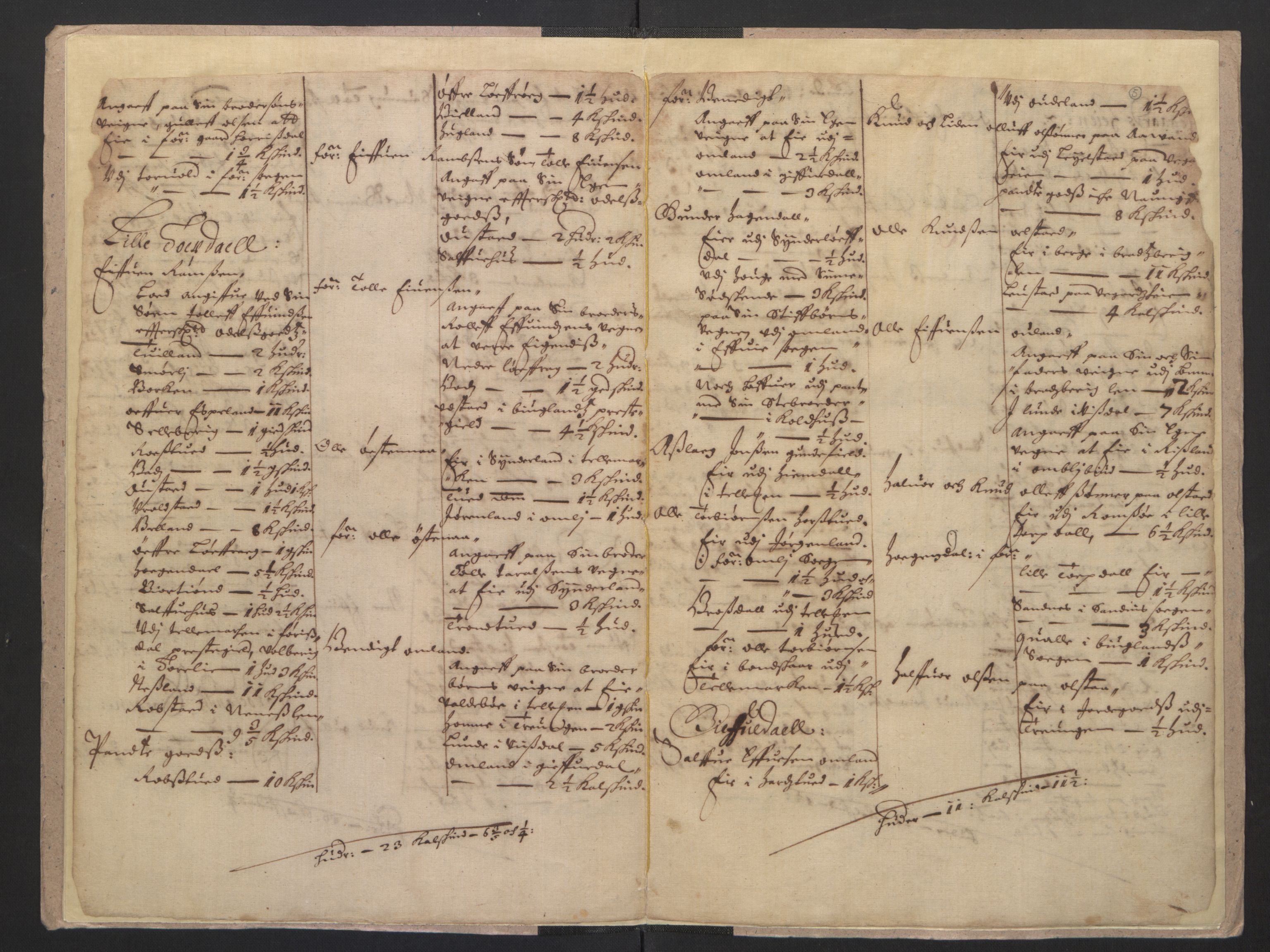 Rentekammeret inntil 1814, Realistisk ordnet avdeling, AV/RA-EA-4070/L/L0022/0004: Agder lagdømme: / Odelsjordebok. Råbyggelag len, 1661, s. 4b-5a