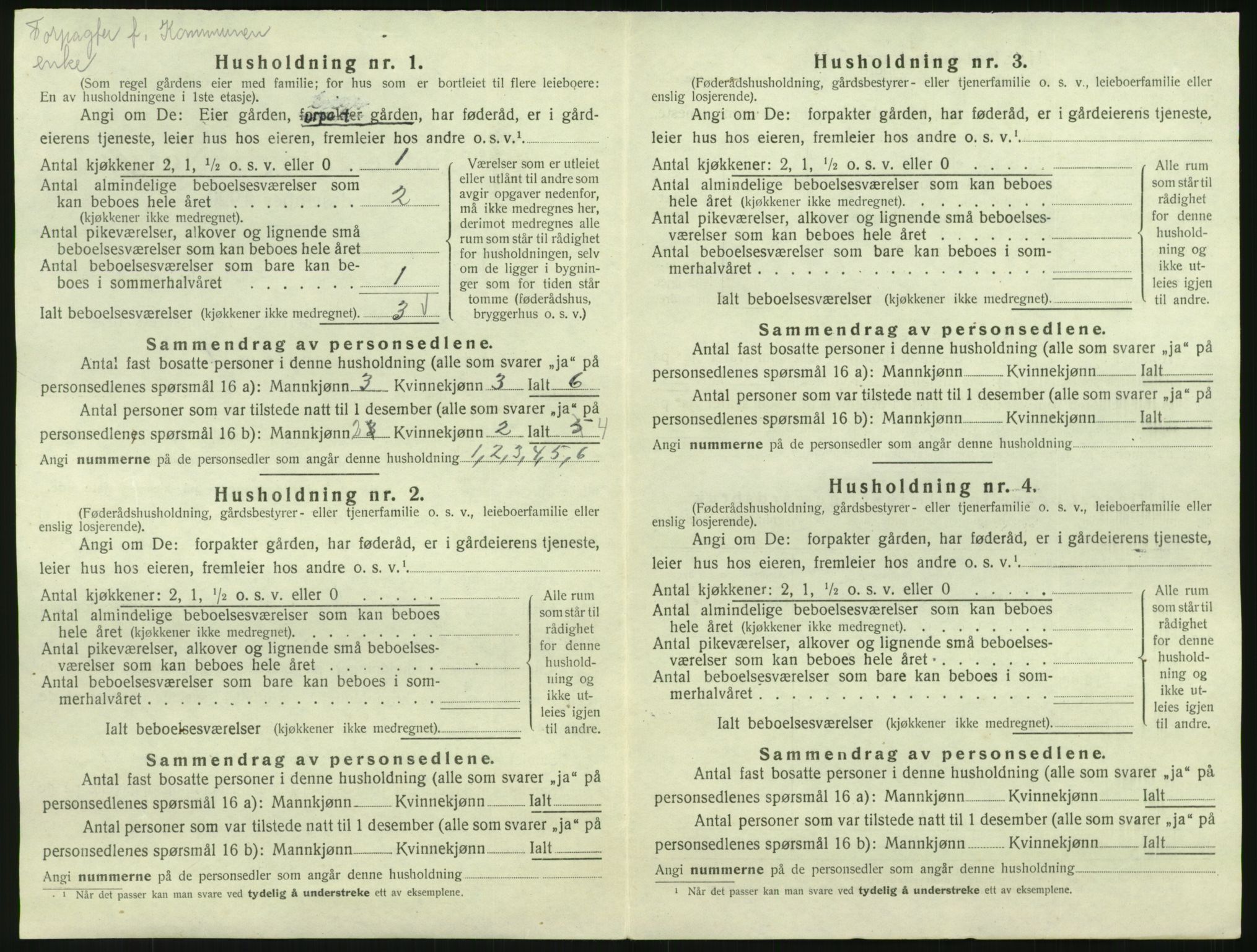 SAK, Folketelling 1920 for 1026 Åseral herred, 1920, s. 45