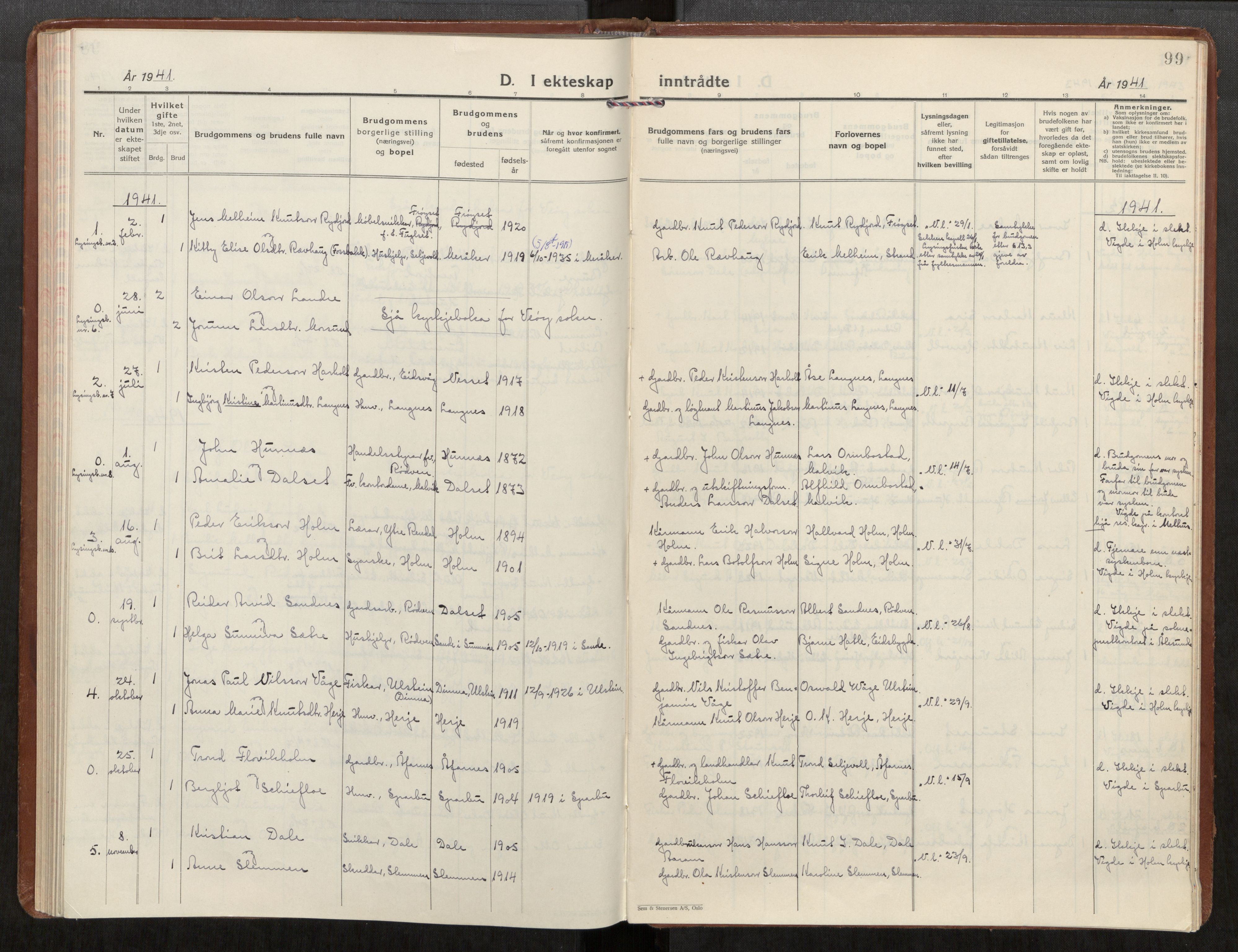 Ministerialprotokoller, klokkerbøker og fødselsregistre - Møre og Romsdal, SAT/A-1454/549/L0619: Ministerialbok nr. 549A02, 1928-1951, s. 99