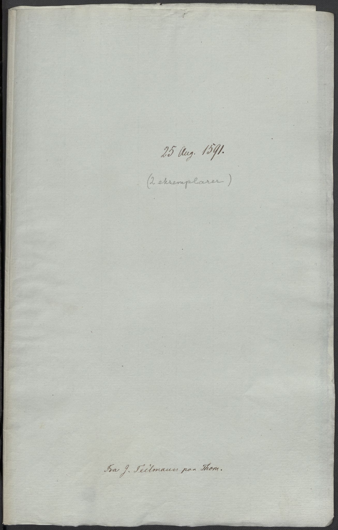 Riksarkivets diplomsamling, AV/RA-EA-5965/F02/L0094: Dokumenter, 1591, s. 24