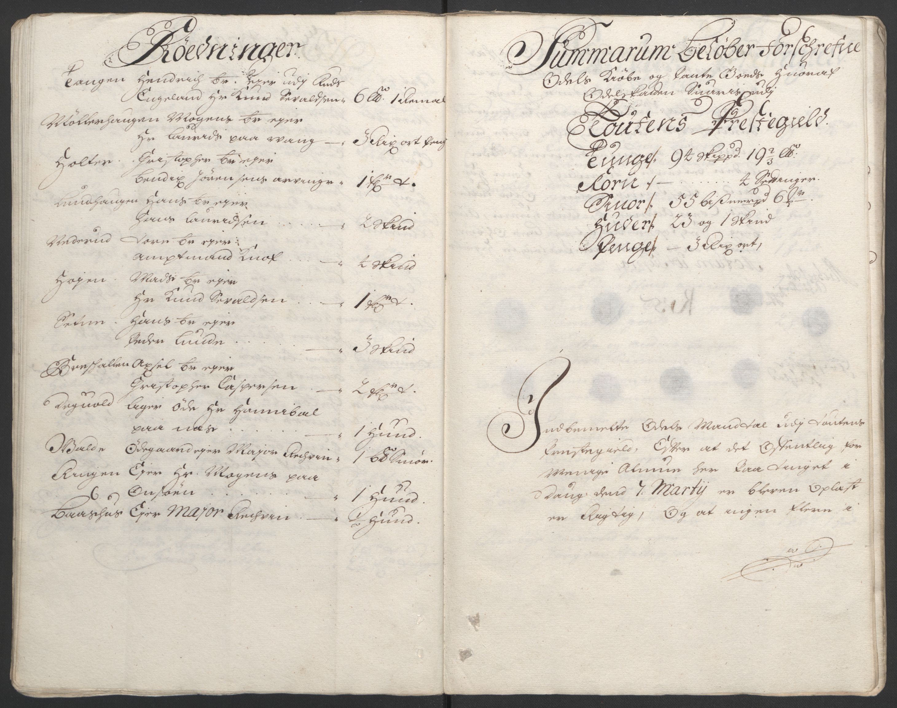 Rentekammeret inntil 1814, Reviderte regnskaper, Fogderegnskap, AV/RA-EA-4092/R18/L1292: Fogderegnskap Hadeland, Toten og Valdres, 1693-1694, s. 84