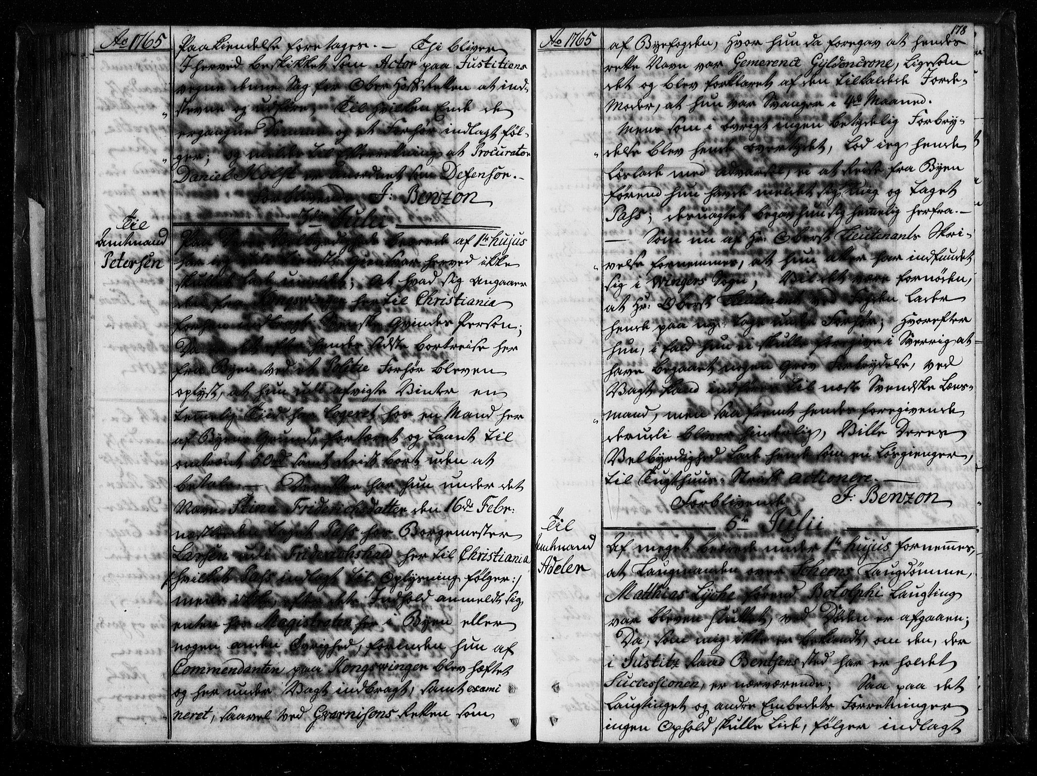 Stattholderembetet 1572-1771, AV/RA-EA-2870/Bf/L0004: Stattholderprotokoll (allmenn kopibok), 1764-1765, s. 177b-178a