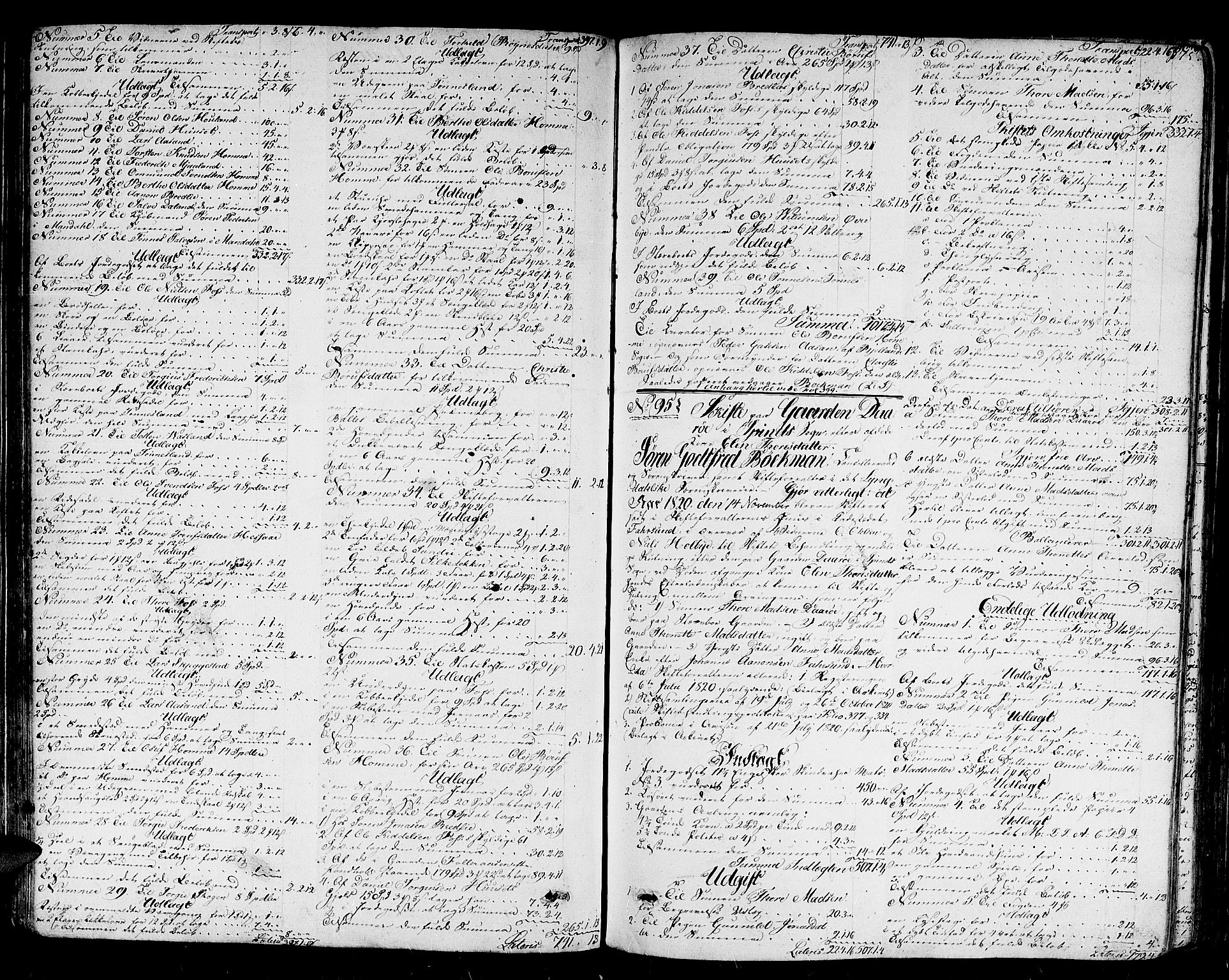 Lister sorenskriveri, AV/SAK-1221-0003/H/Hc/L0046: Skifteprotokoll nr 36c med register, 1792-1829, s. 374b-375a