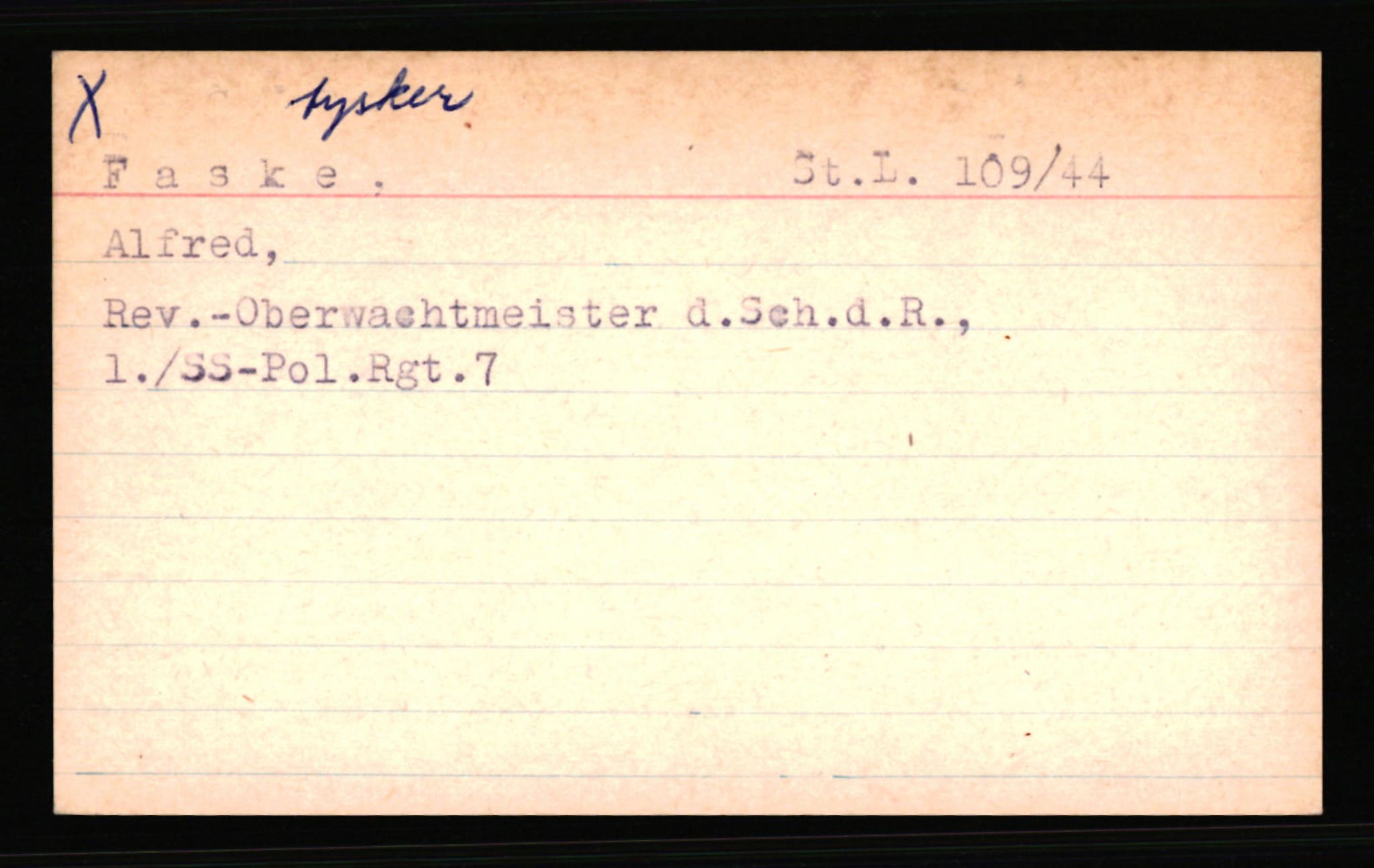 SS- und Polizeigericht Nord (IX), AV/RA-RAFA-3182/0001/C/Ca/L0002: kartotekkort for personer alfabetisk på etternavn: D-H, 1940-1945, s. 318