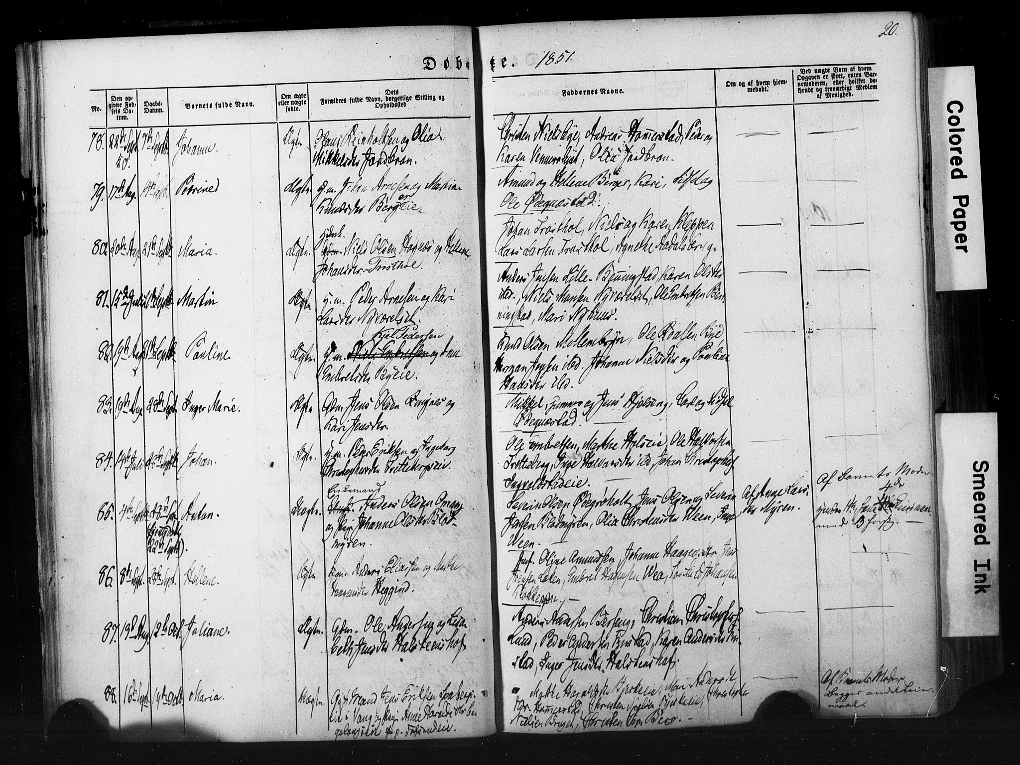 Løten prestekontor, AV/SAH-PREST-022/K/Ka/L0007: Ministerialbok nr. 7, 1850-1859, s. 20