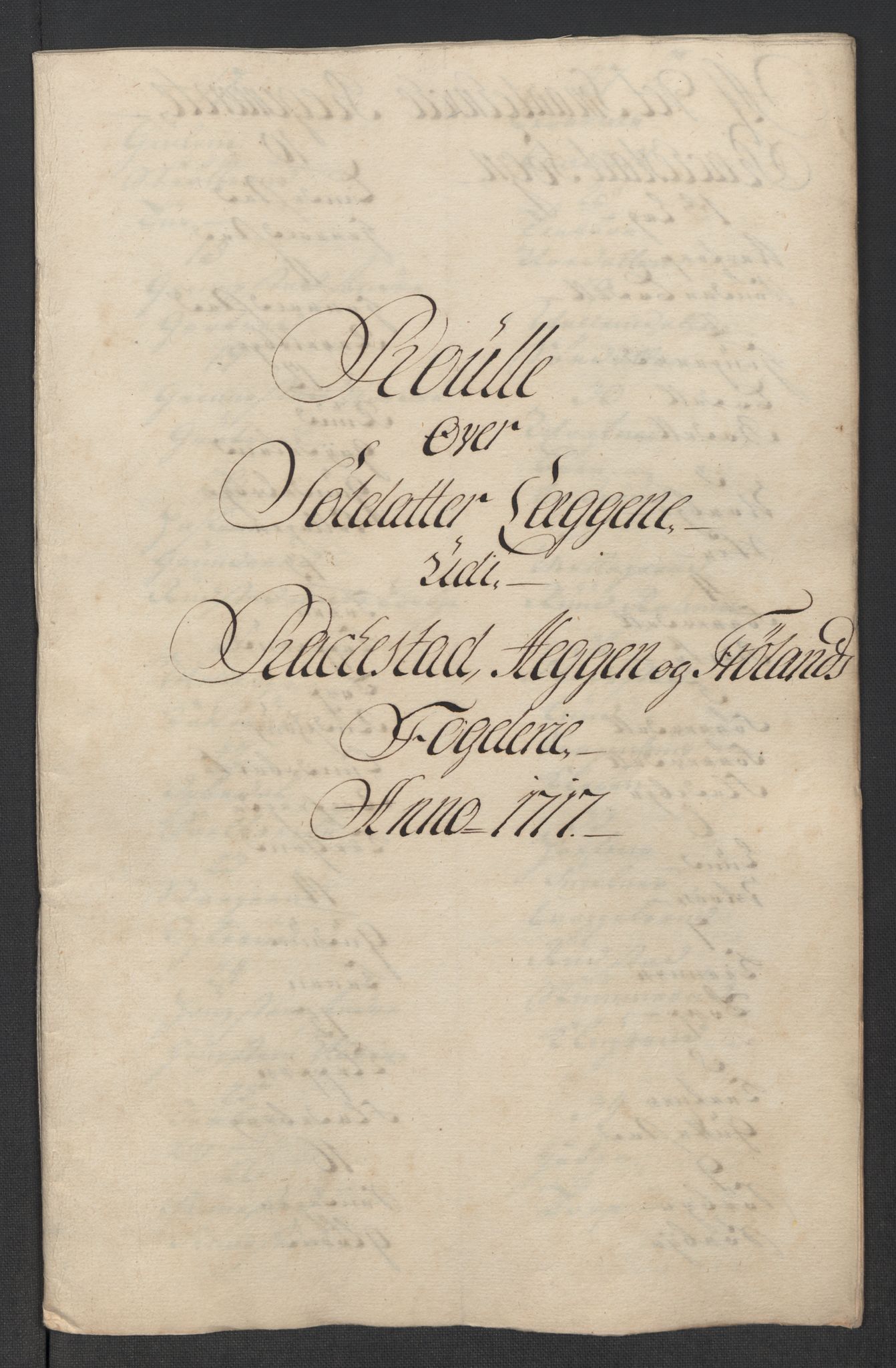 Rentekammeret inntil 1814, Reviderte regnskaper, Fogderegnskap, RA/EA-4092/R07/L0313: Fogderegnskap Rakkestad, Heggen og Frøland, 1717, s. 206