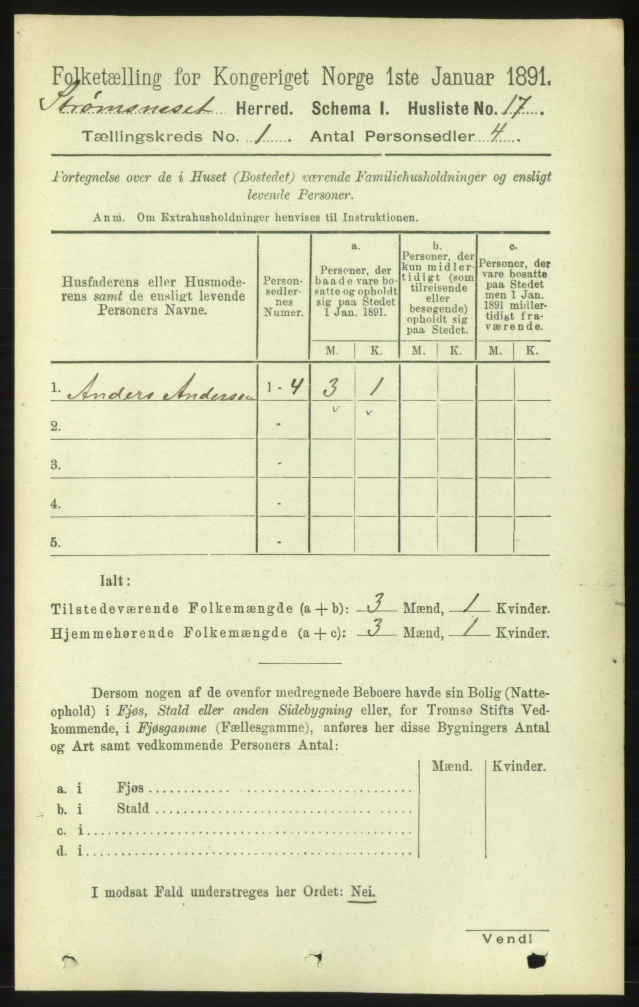 RA, Folketelling 1891 for 1559 Straumsnes herred, 1891, s. 38