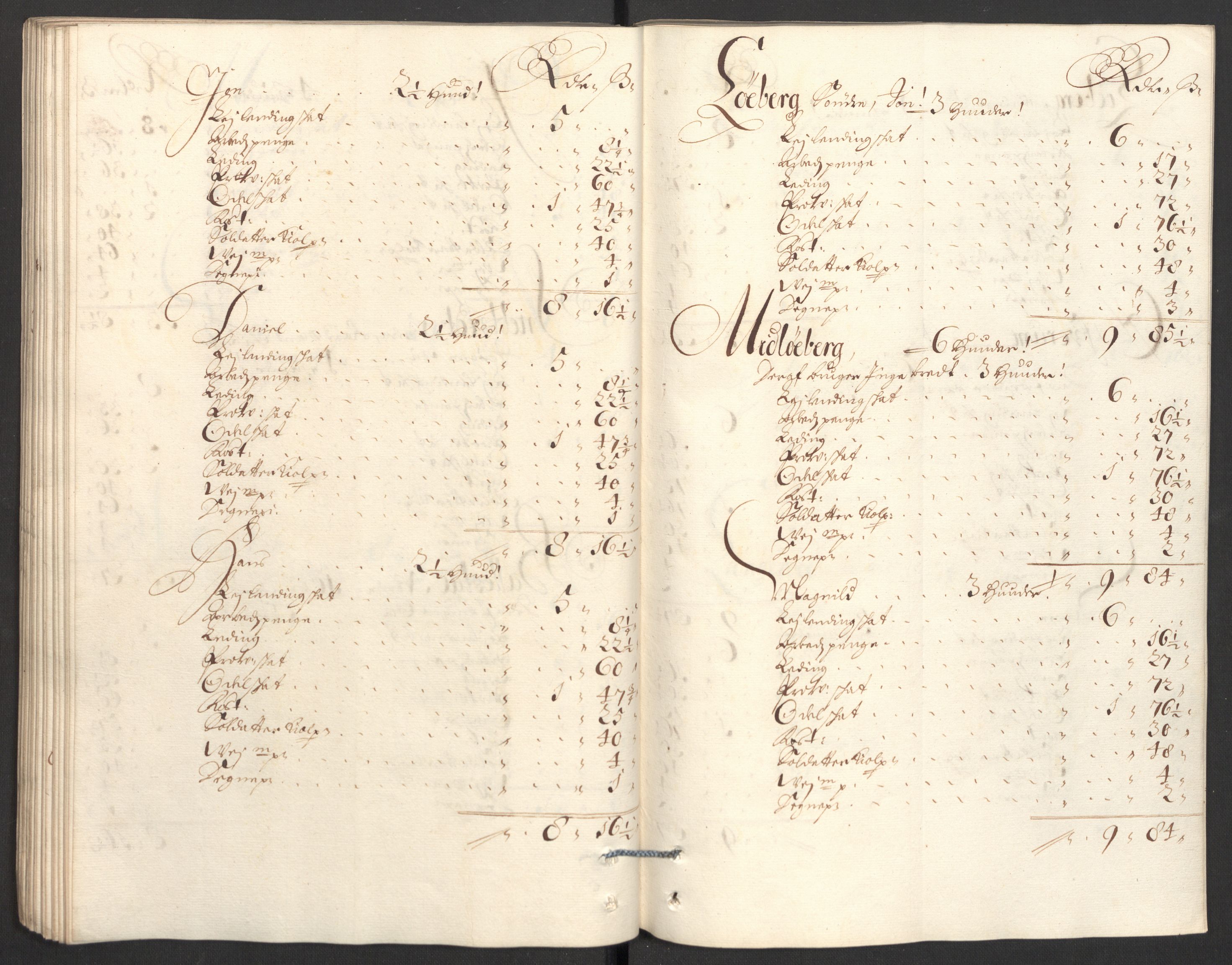 Rentekammeret inntil 1814, Reviderte regnskaper, Fogderegnskap, AV/RA-EA-4092/R36/L2099: Fogderegnskap Øvre og Nedre Telemark og Bamble, 1698, s. 134