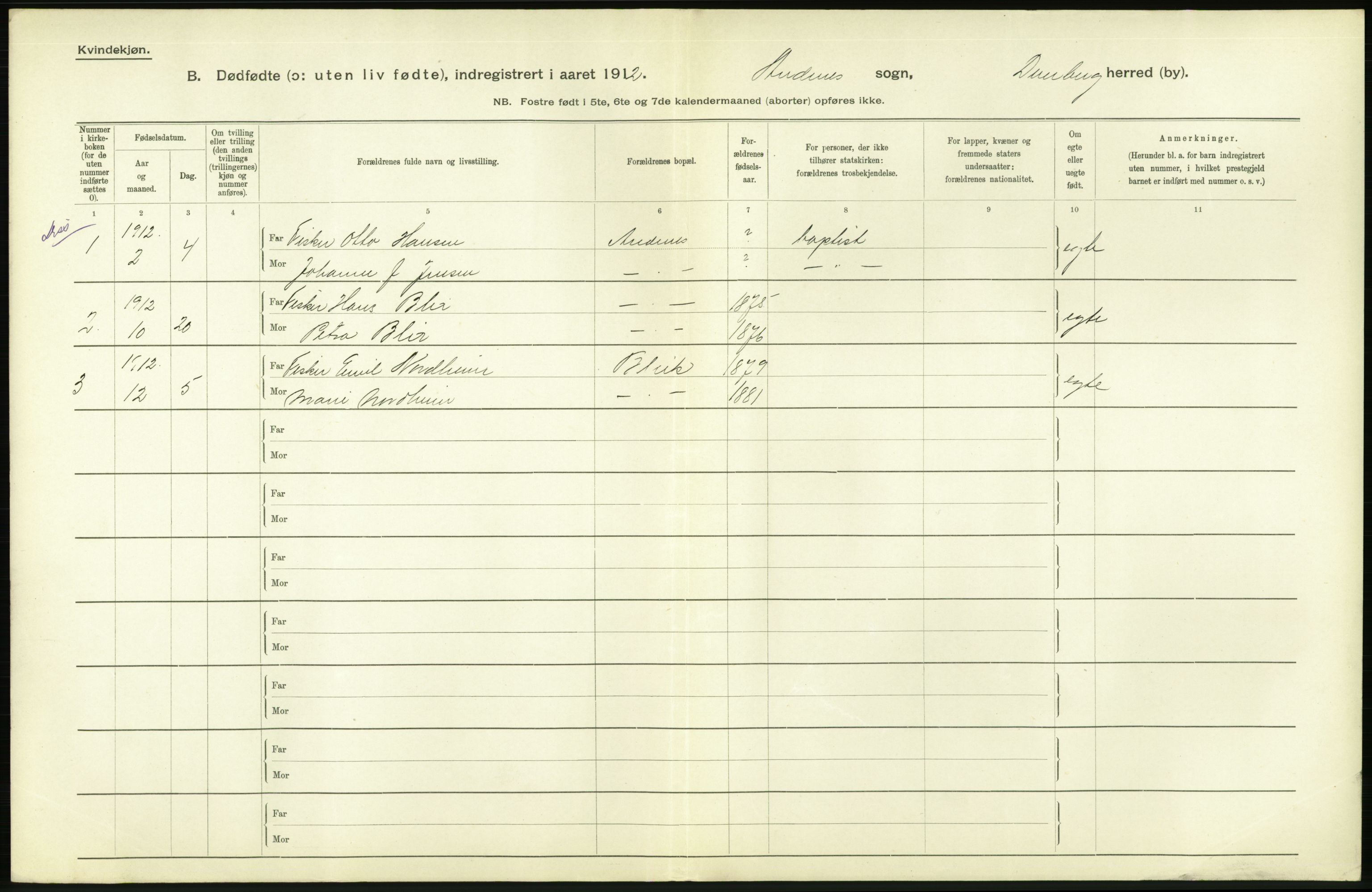 Statistisk sentralbyrå, Sosiodemografiske emner, Befolkning, AV/RA-S-2228/D/Df/Dfb/Dfbb/L0048: Nordlands amt: Døde, dødfødte. Bygder og byer., 1912, s. 640