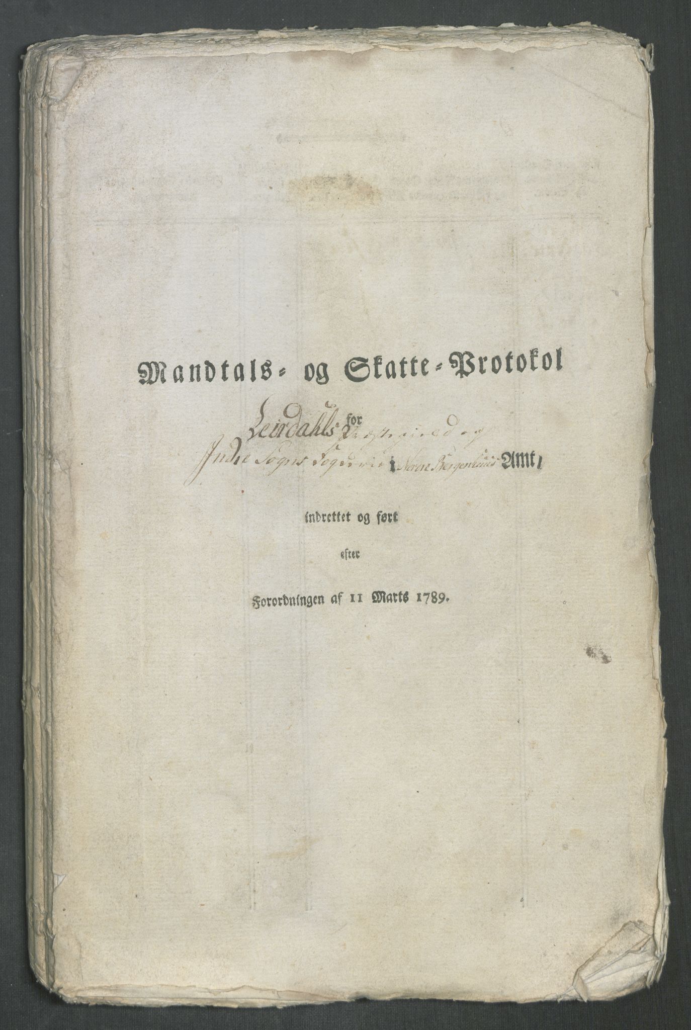 Rentekammeret inntil 1814, Reviderte regnskaper, Mindre regnskaper, RA/EA-4068/Rf/Rfe/L0058: Ytre og Indre Sogn fogderi, 1789, s. 3