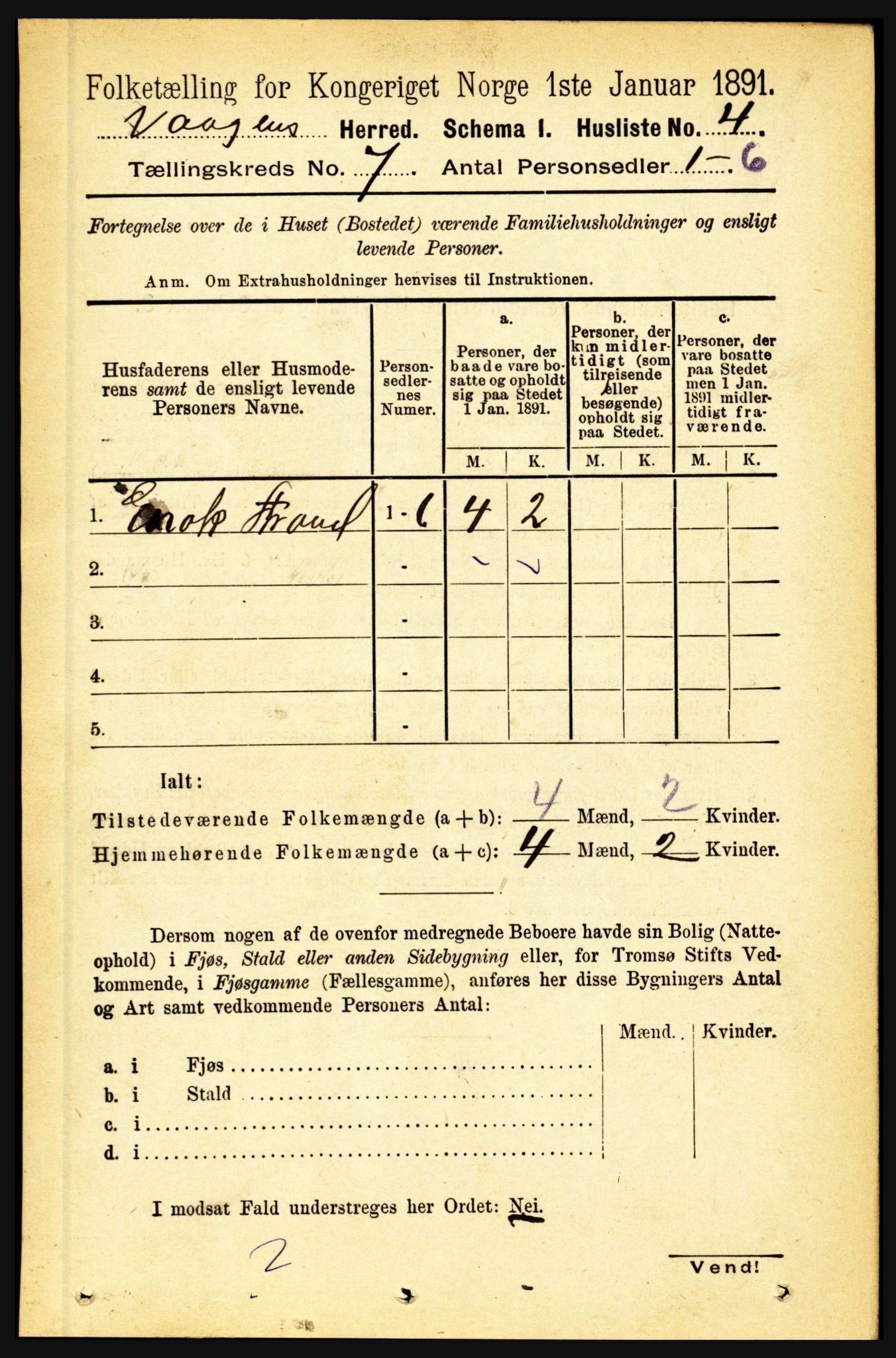 RA, Folketelling 1891 for 1865 Vågan herred, 1891, s. 1766