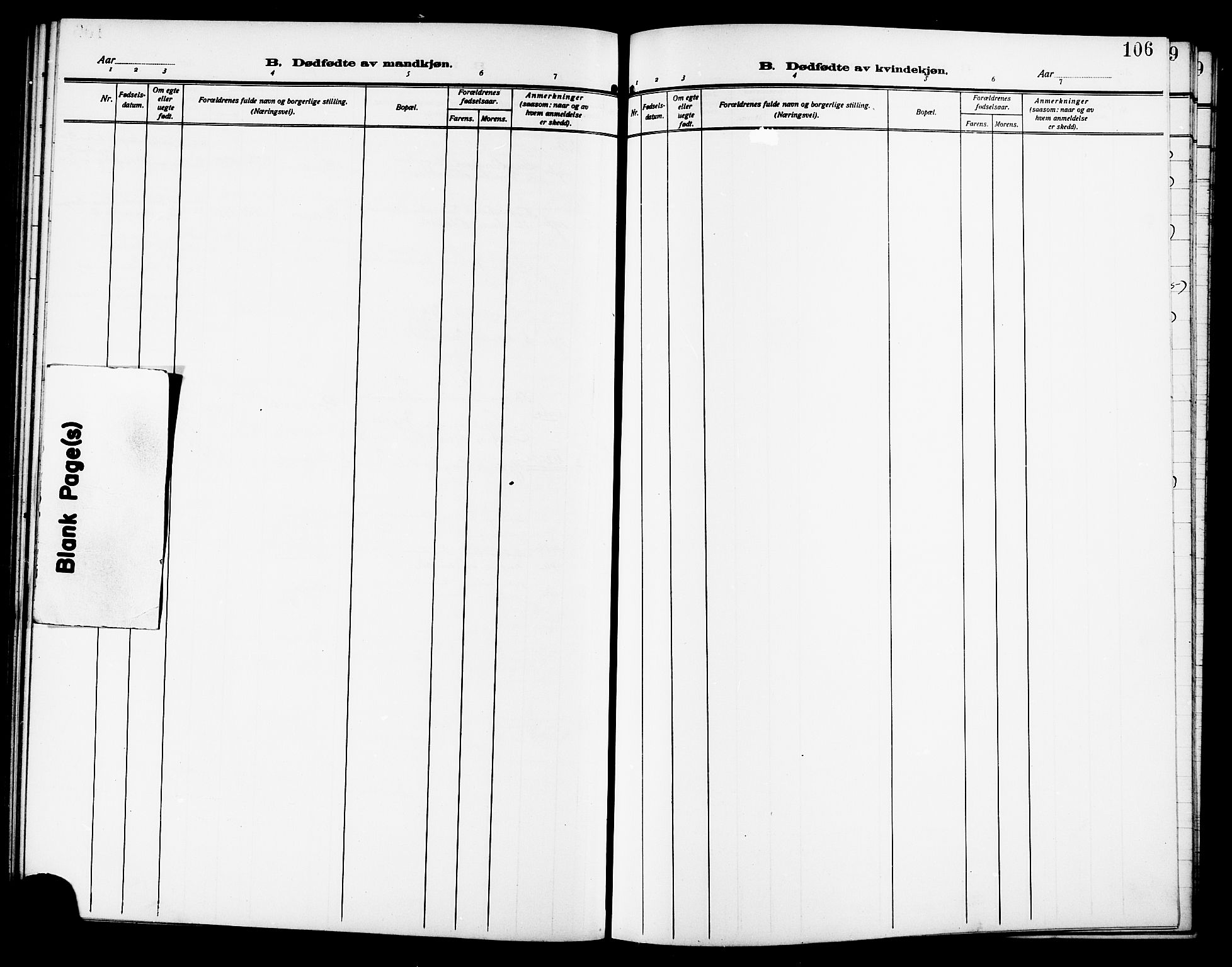 Ministerialprotokoller, klokkerbøker og fødselsregistre - Sør-Trøndelag, SAT/A-1456/640/L0588: Klokkerbok nr. 640C05, 1909-1922, s. 106