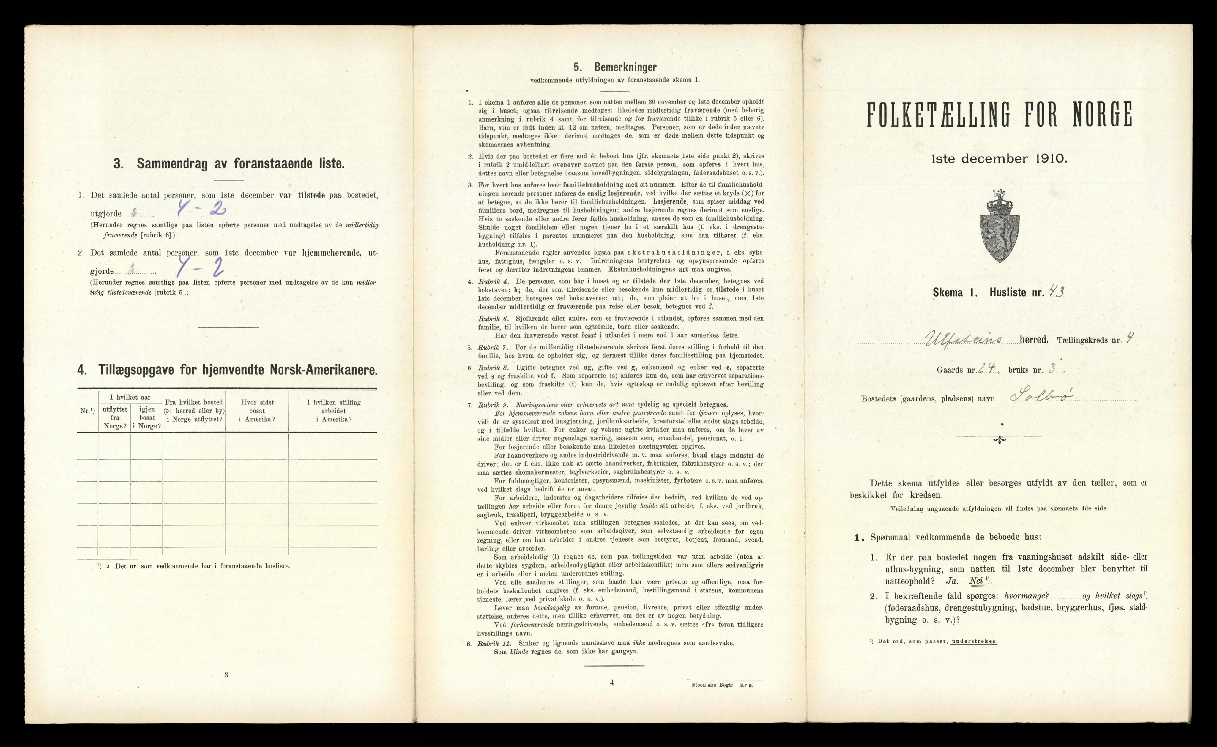 RA, Folketelling 1910 for 1516 Ulstein herred, 1910, s. 440