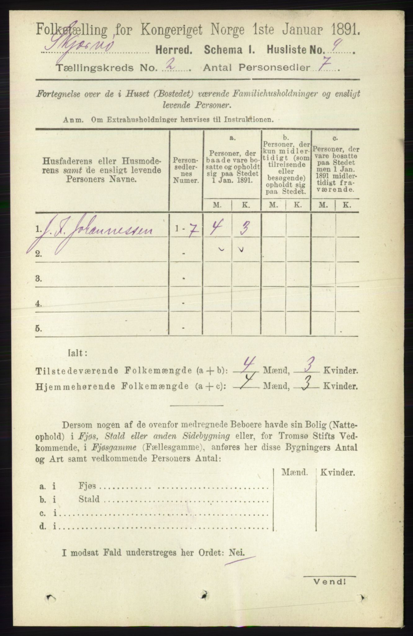 RA, Folketelling 1891 for 1941 Skjervøy herred, 1891, s. 926