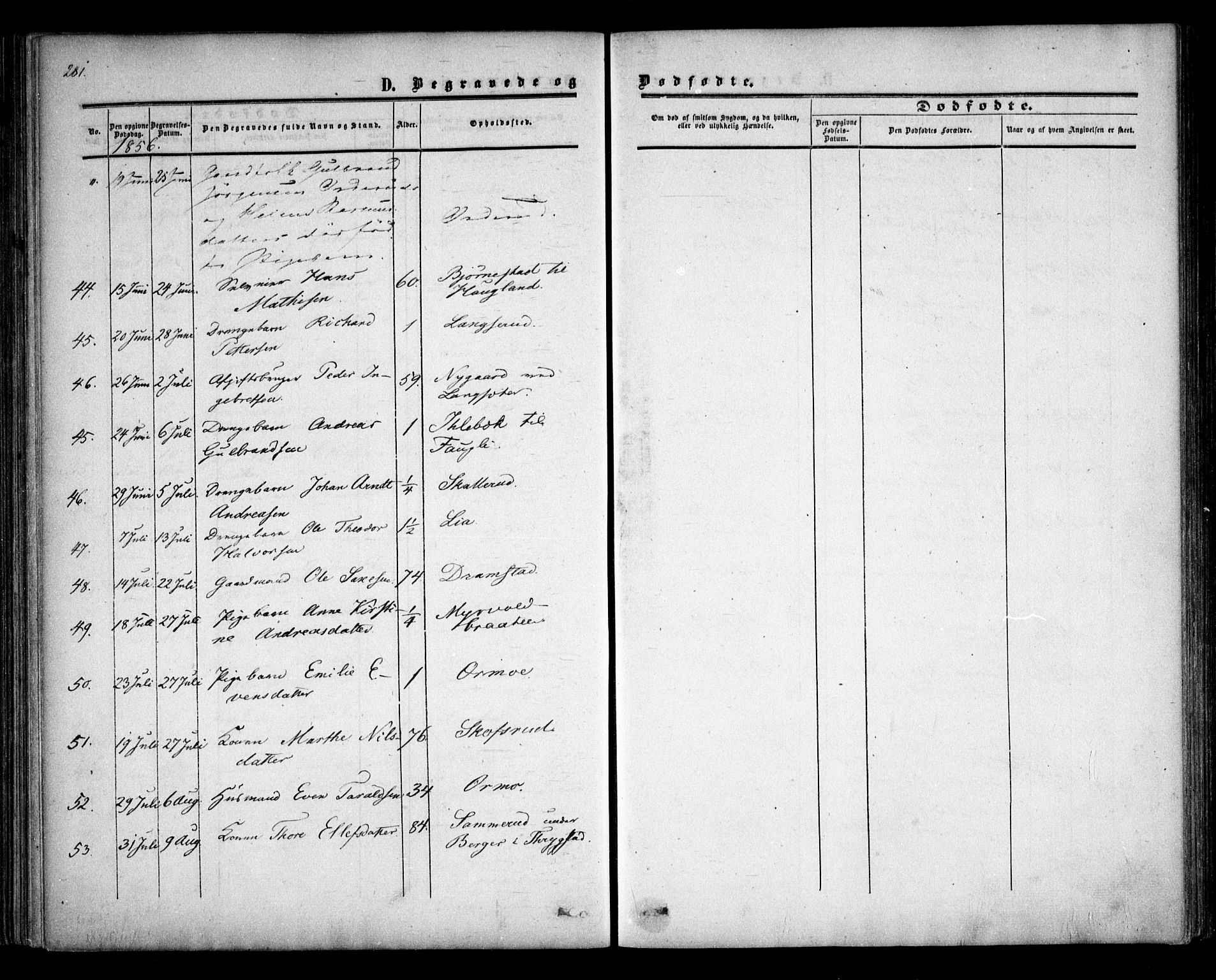 Trøgstad prestekontor Kirkebøker, AV/SAO-A-10925/F/Fa/L0008.b: Ministerialbok nr. I 8B, 1855-1864, s. 281