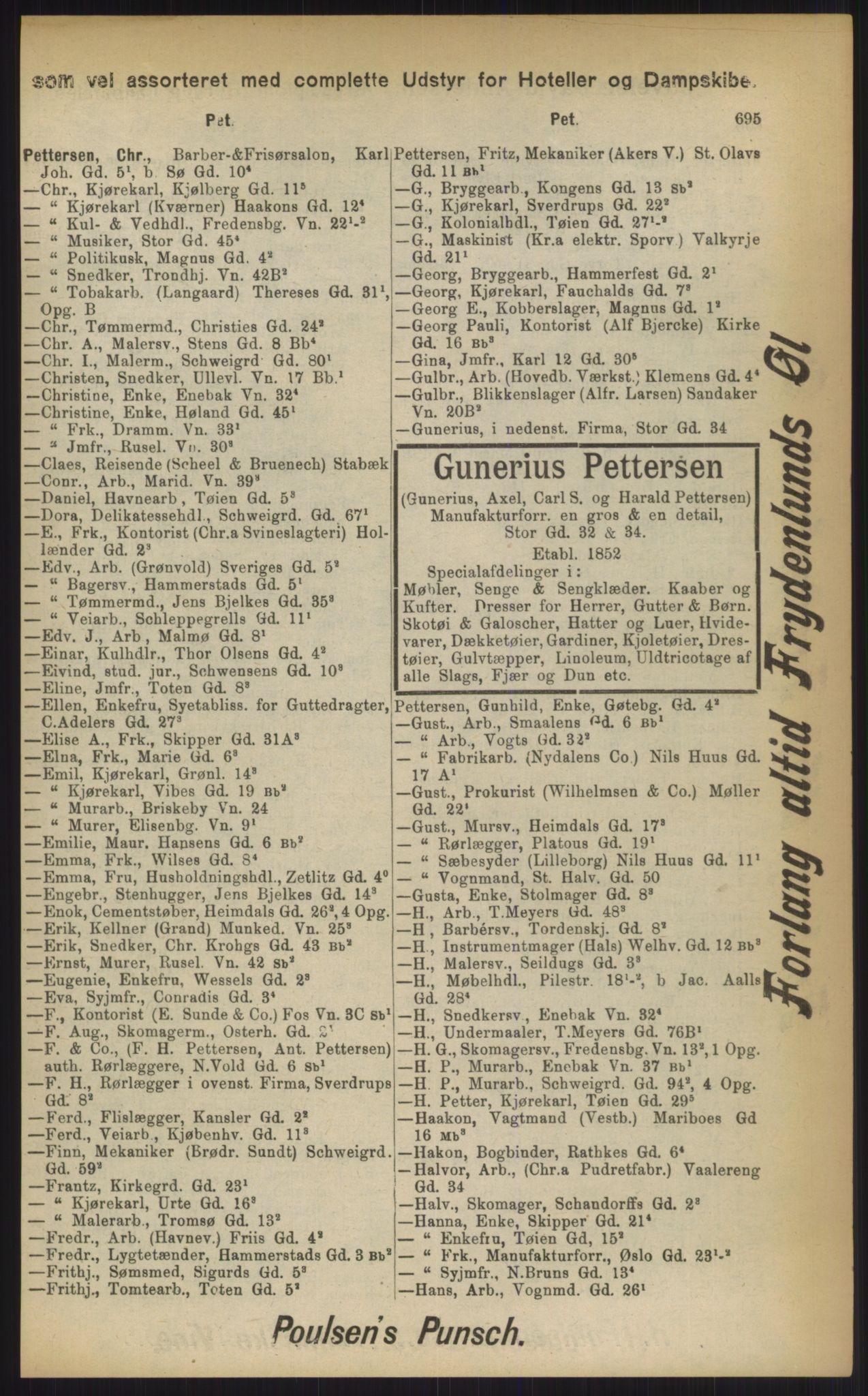 Kristiania/Oslo adressebok, PUBL/-, 1903, s. 695