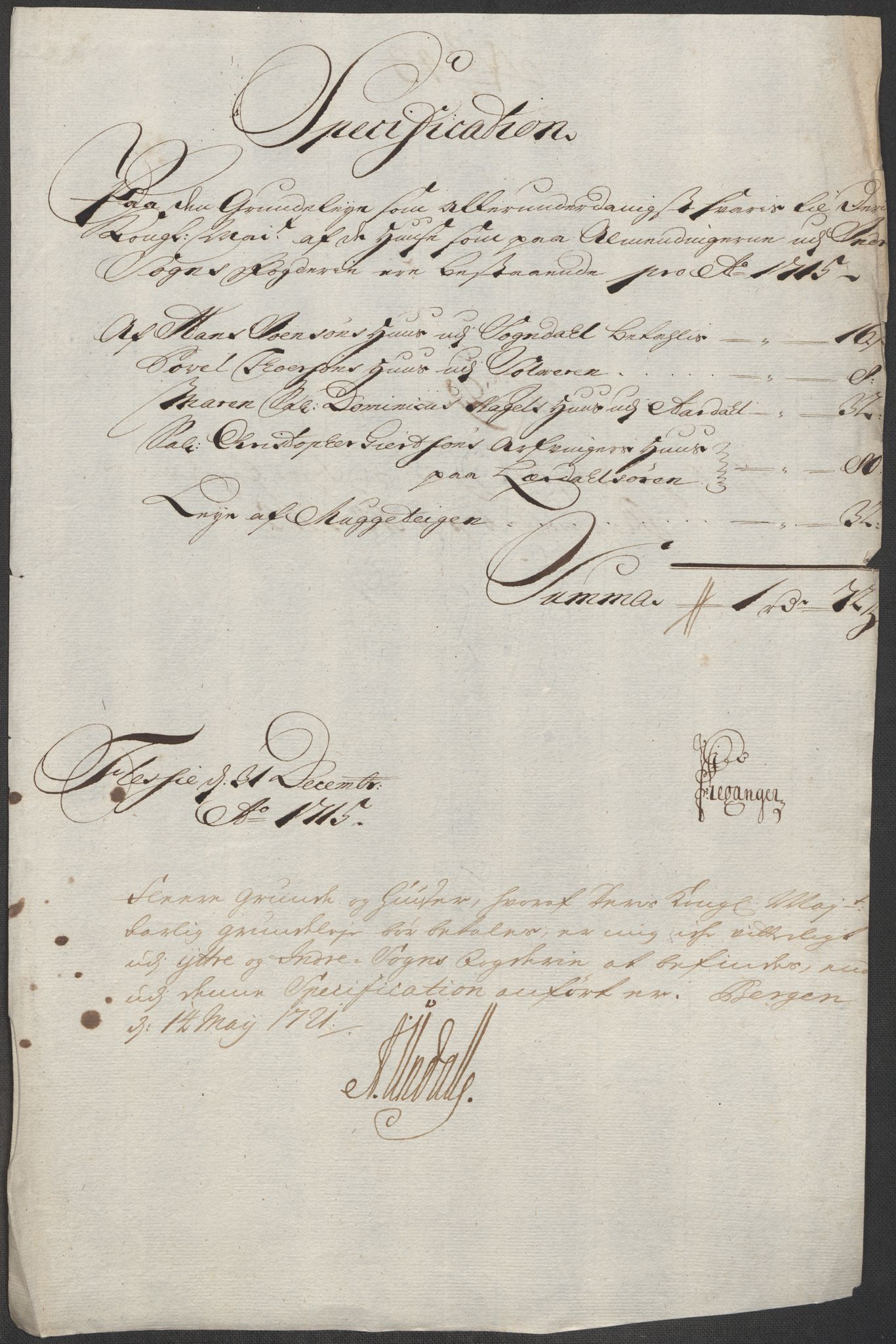Rentekammeret inntil 1814, Reviderte regnskaper, Fogderegnskap, AV/RA-EA-4092/R52/L3320: Fogderegnskap Sogn, 1715-1716, s. 145