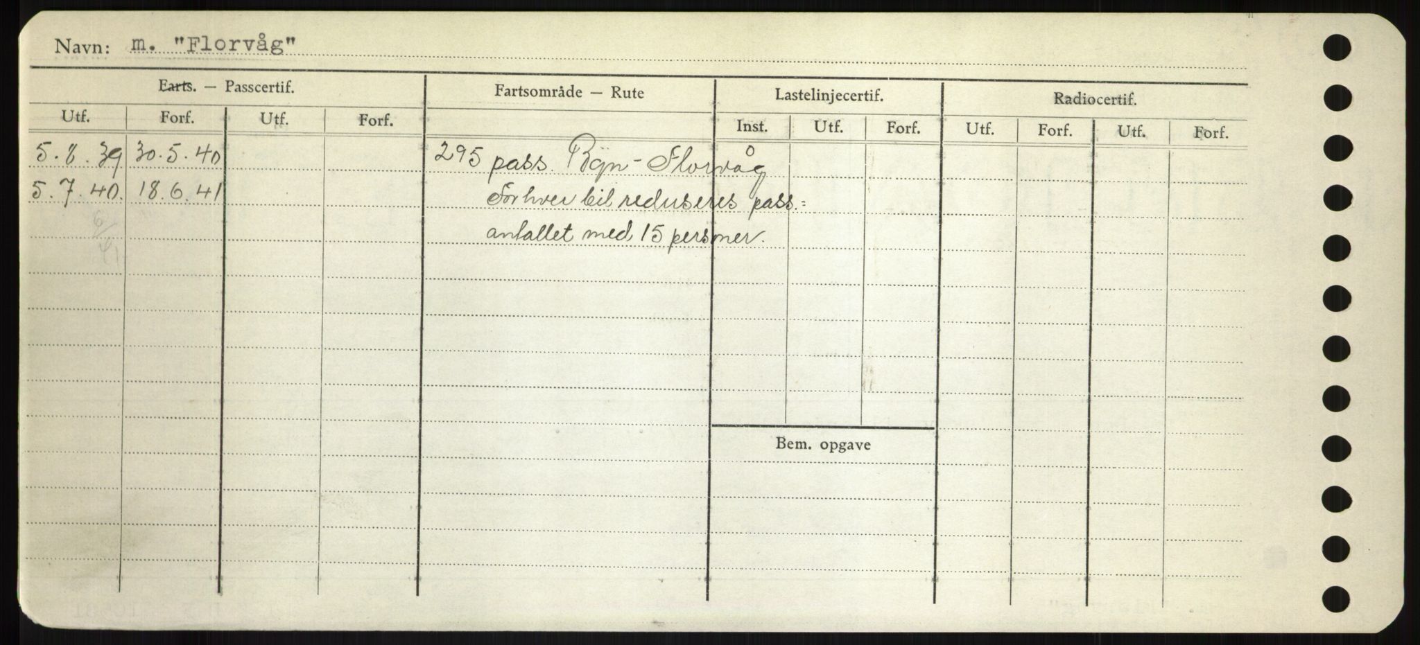 Sjøfartsdirektoratet med forløpere, Skipsmålingen, RA/S-1627/H/Hd/L0011: Fartøy, Fla-Får, s. 58