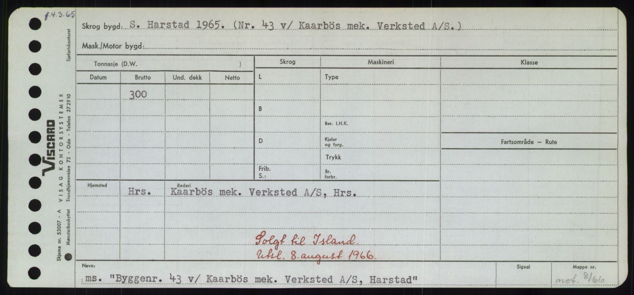 Sjøfartsdirektoratet med forløpere, Skipsmålingen, AV/RA-S-1627/H/Hd/L0006: Fartøy, Byg-Båt, s. 453