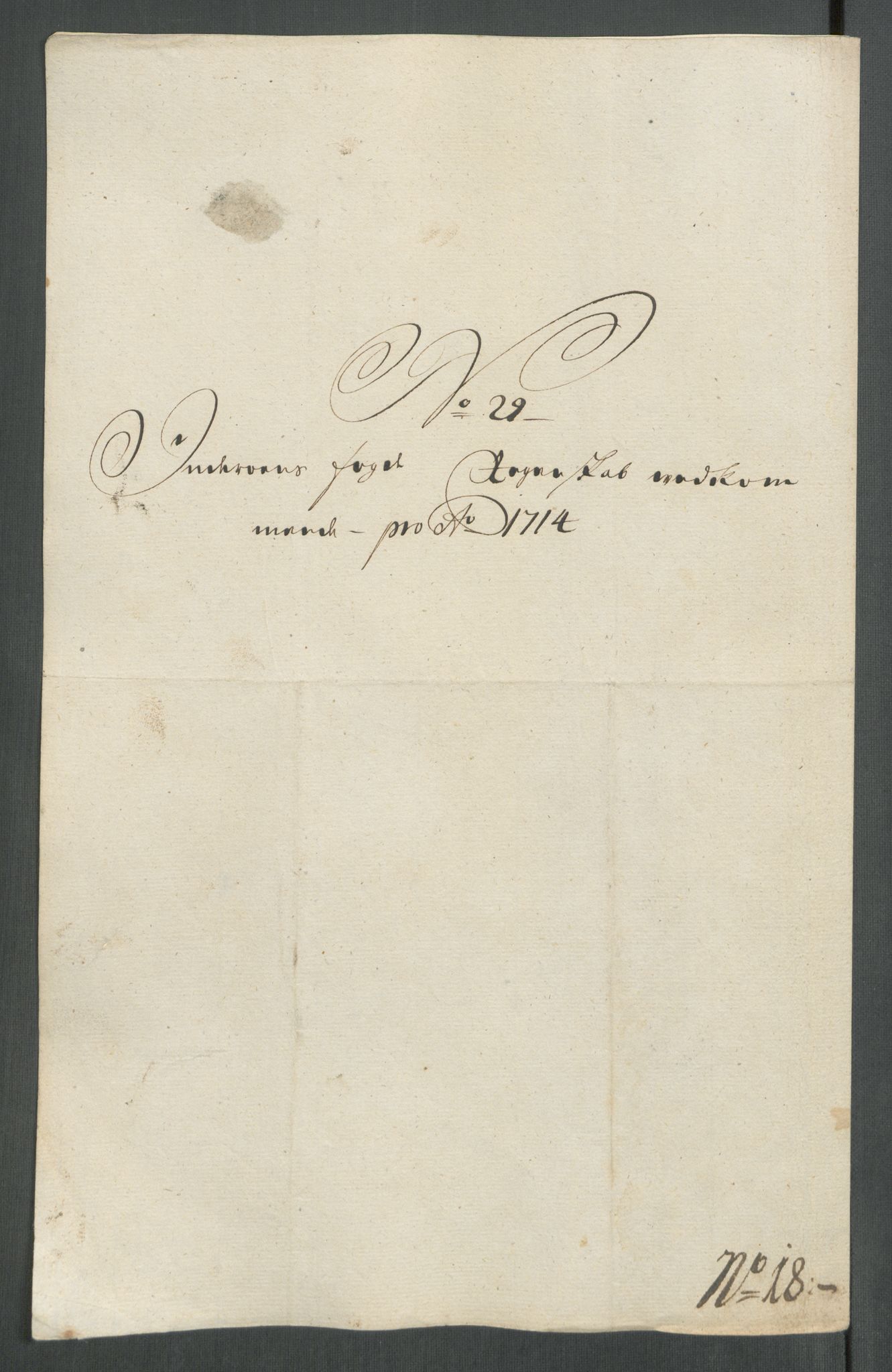 Rentekammeret inntil 1814, Reviderte regnskaper, Fogderegnskap, RA/EA-4092/R63/L4322: Fogderegnskap Inderøy, 1714, s. 296