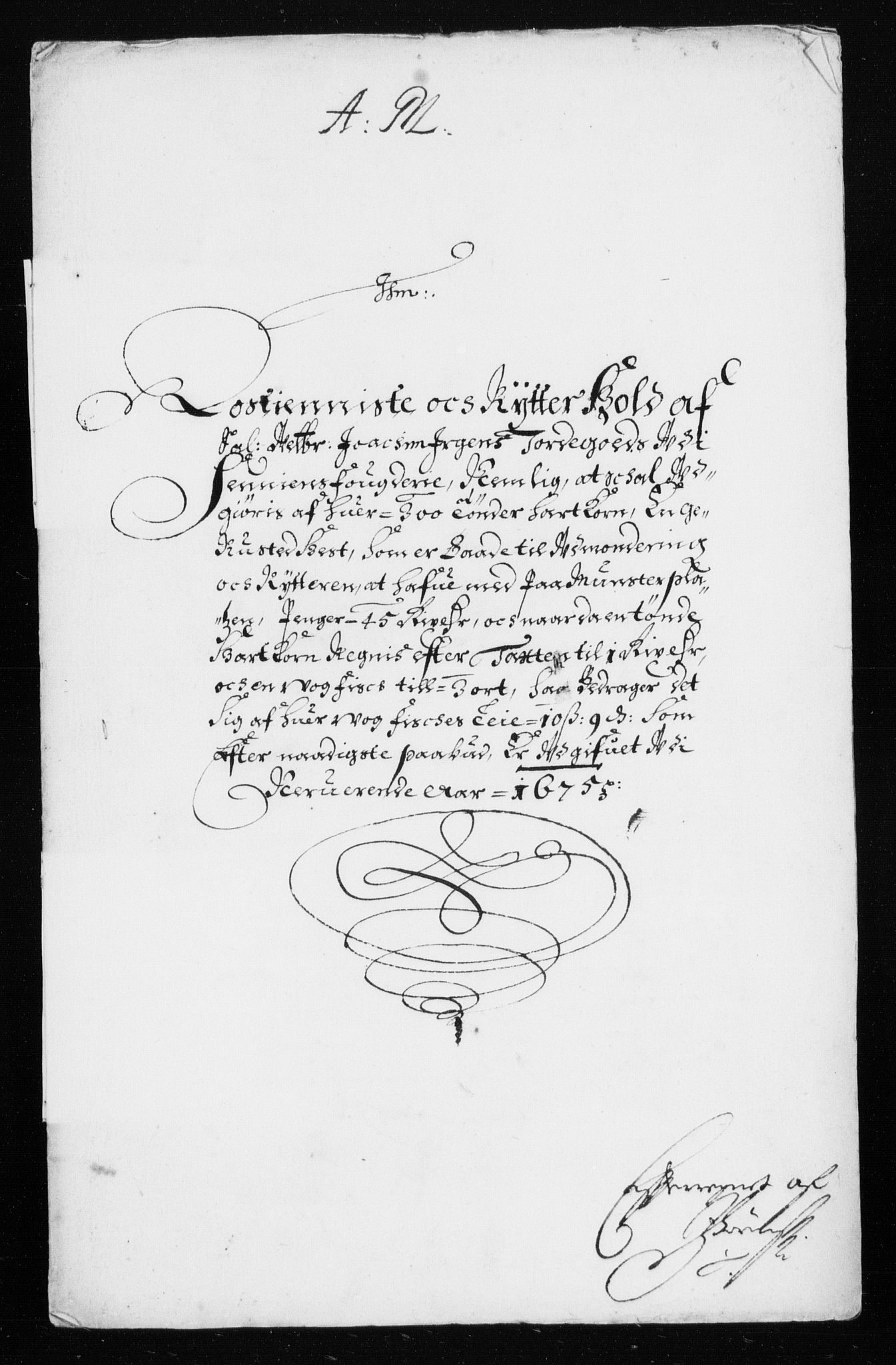 Rentekammeret inntil 1814, Reviderte regnskaper, Stiftamtstueregnskaper, Trondheim stiftamt og Nordland amt, AV/RA-EA-6044/R/Rh/L0005: Nordland amt, 1675