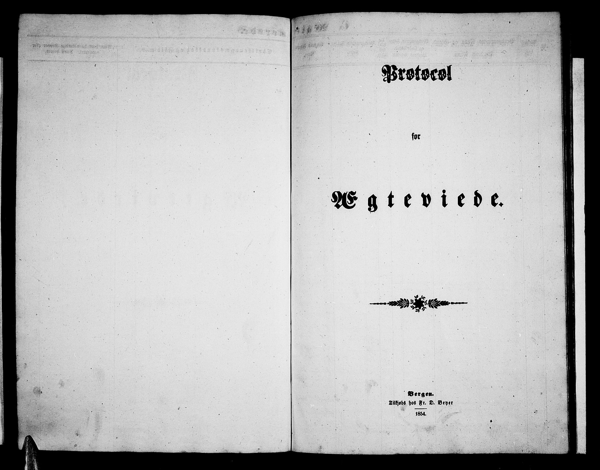 Vossestrand Sokneprestembete, AV/SAB-A-79101/H/Hab: Klokkerbok nr. A 1, 1855-1879