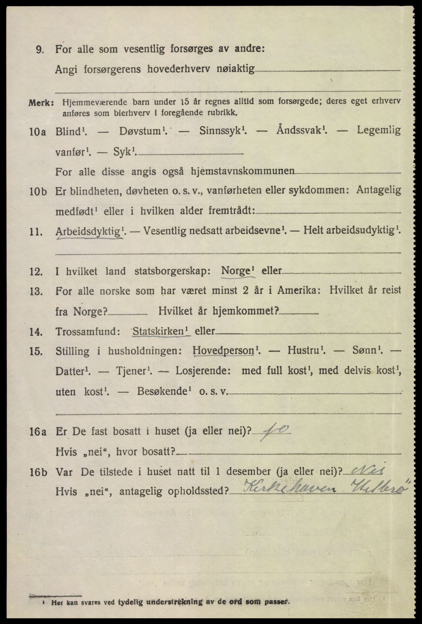 SAK, Folketelling 1920 for 1041 Lista herred, 1920, s. 12886