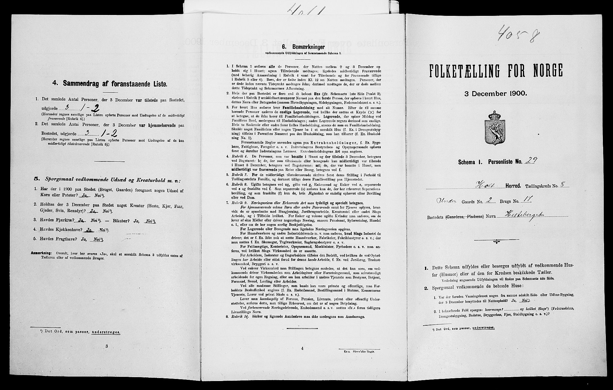 SAK, Folketelling 1900 for 0914 Holt herred, 1900, s. 1180