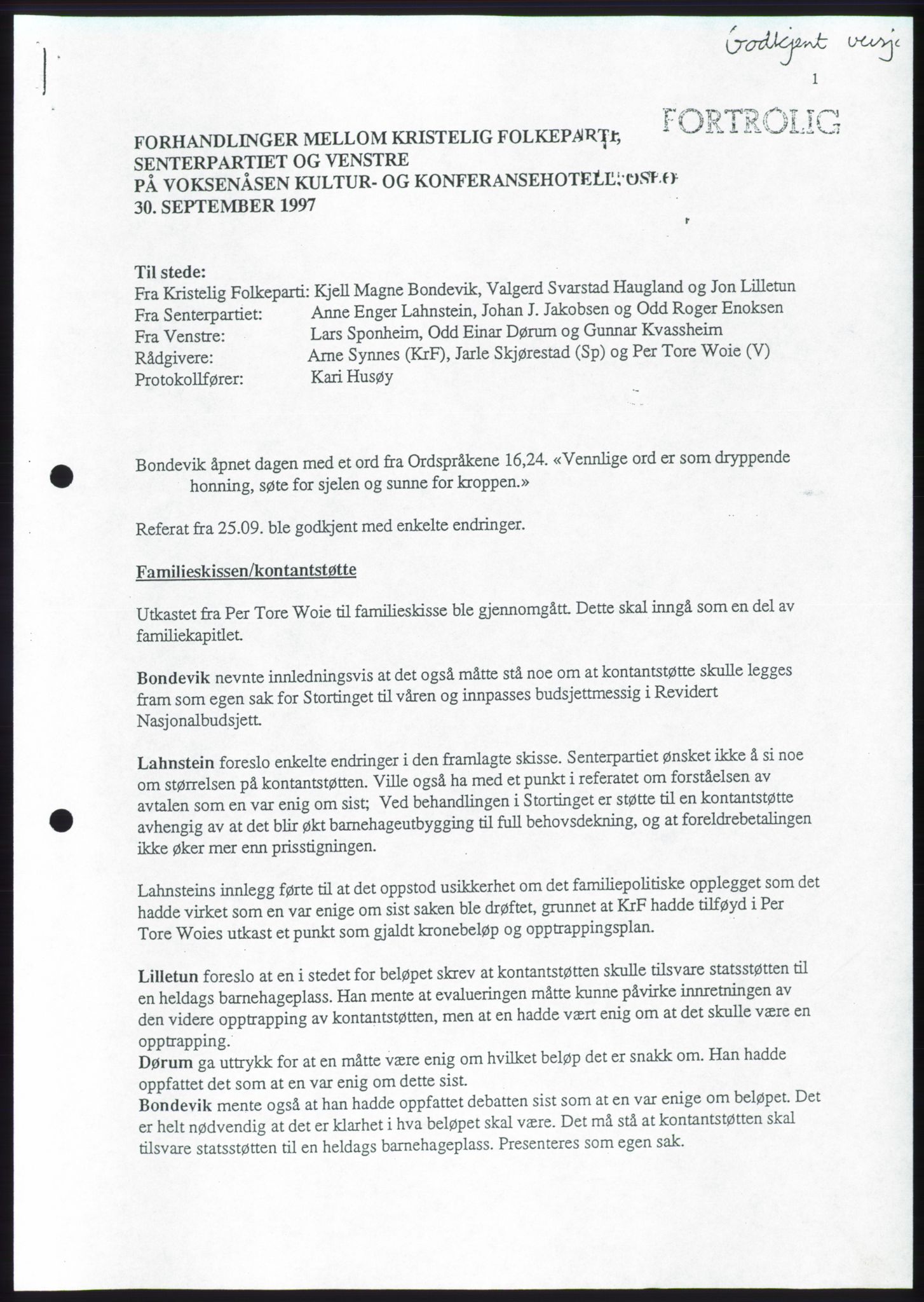 Forhandlingene mellom Kristelig Folkeparti, Senterpartiet og Venstre om dannelse av regjering, RA/PA-1073/A/L0001: Forhandlingsprotokoller, 1997, s. 55