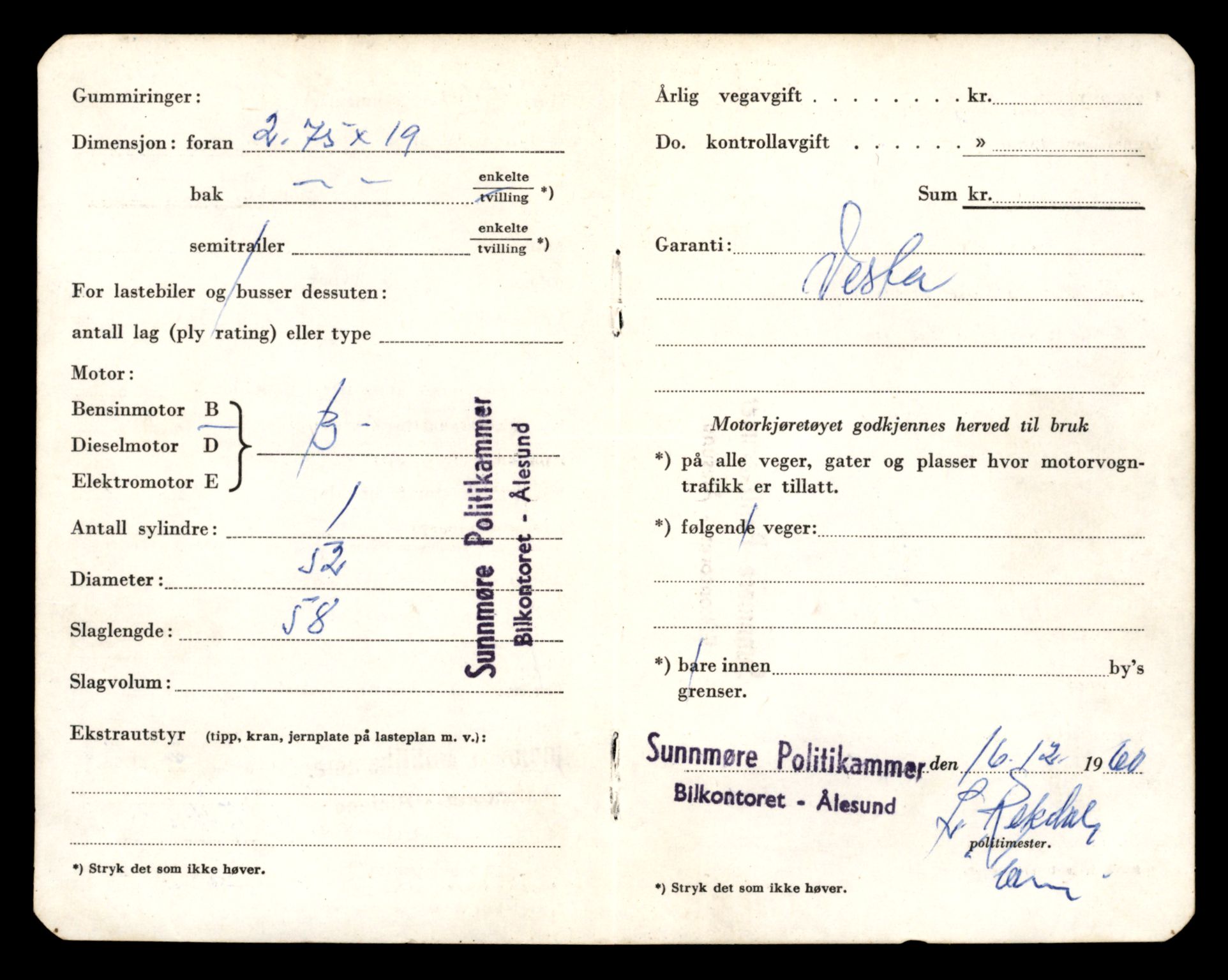Møre og Romsdal vegkontor - Ålesund trafikkstasjon, AV/SAT-A-4099/F/Fe/L0040: Registreringskort for kjøretøy T 13531 - T 13709, 1927-1998, s. 1622