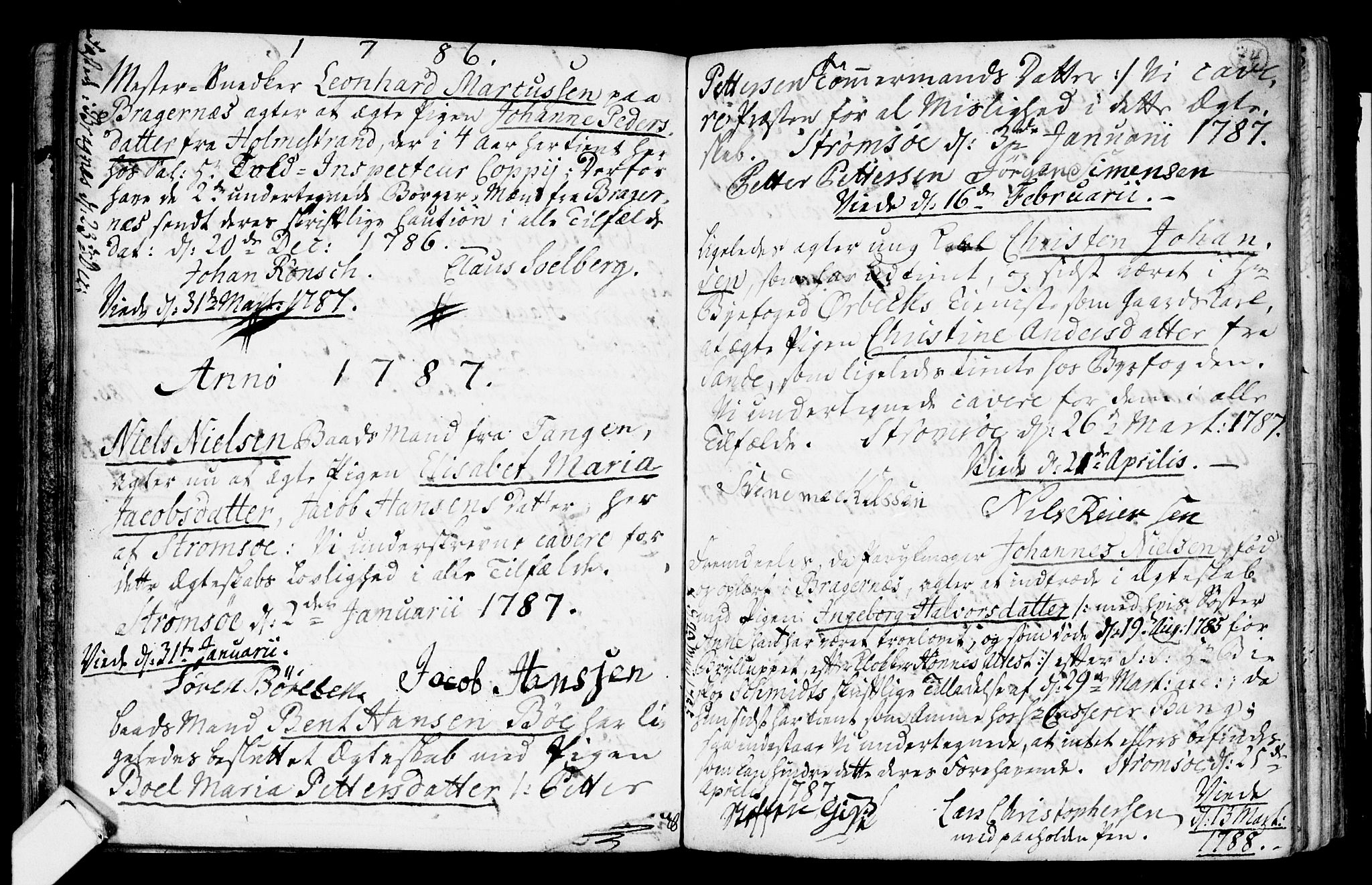 Strømsø kirkebøker, SAKO/A-246/H/Hb/L0001: Forlovererklæringer nr. 1, 1752-1815, s. 74